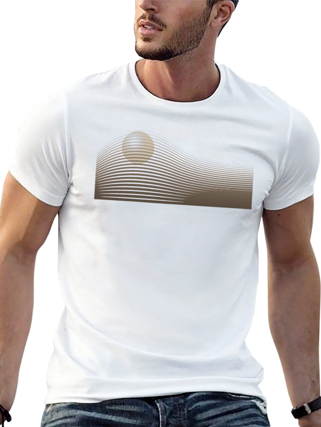 Retro Black T-Shirt with Graphic Design