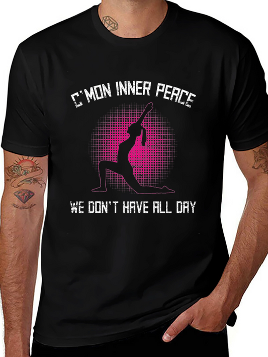 Yoga Inner Peace Black T-Shirt