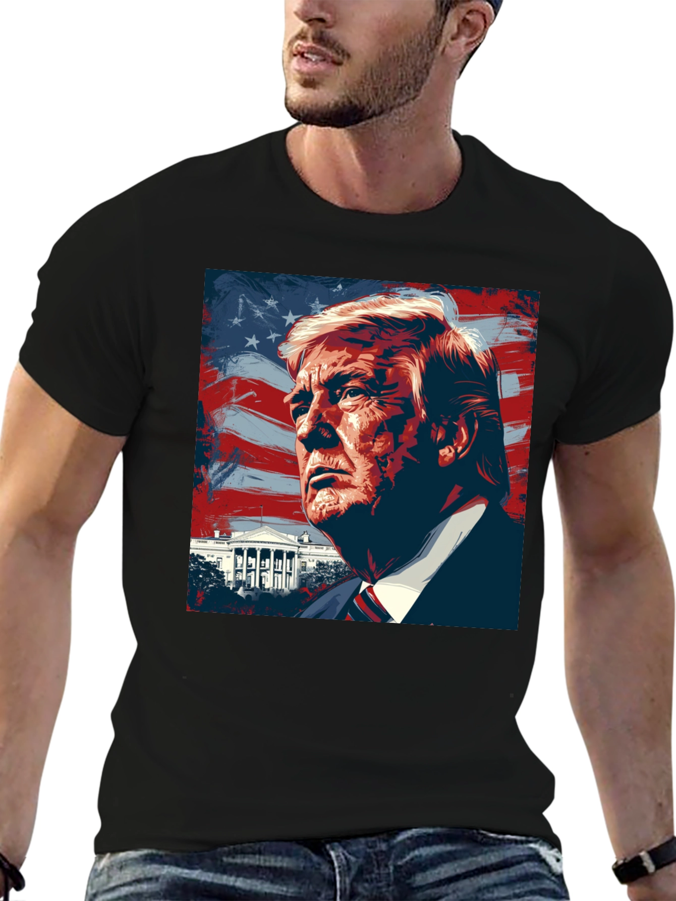 Trump Graphic T-Shirt - Patriotic USA Design