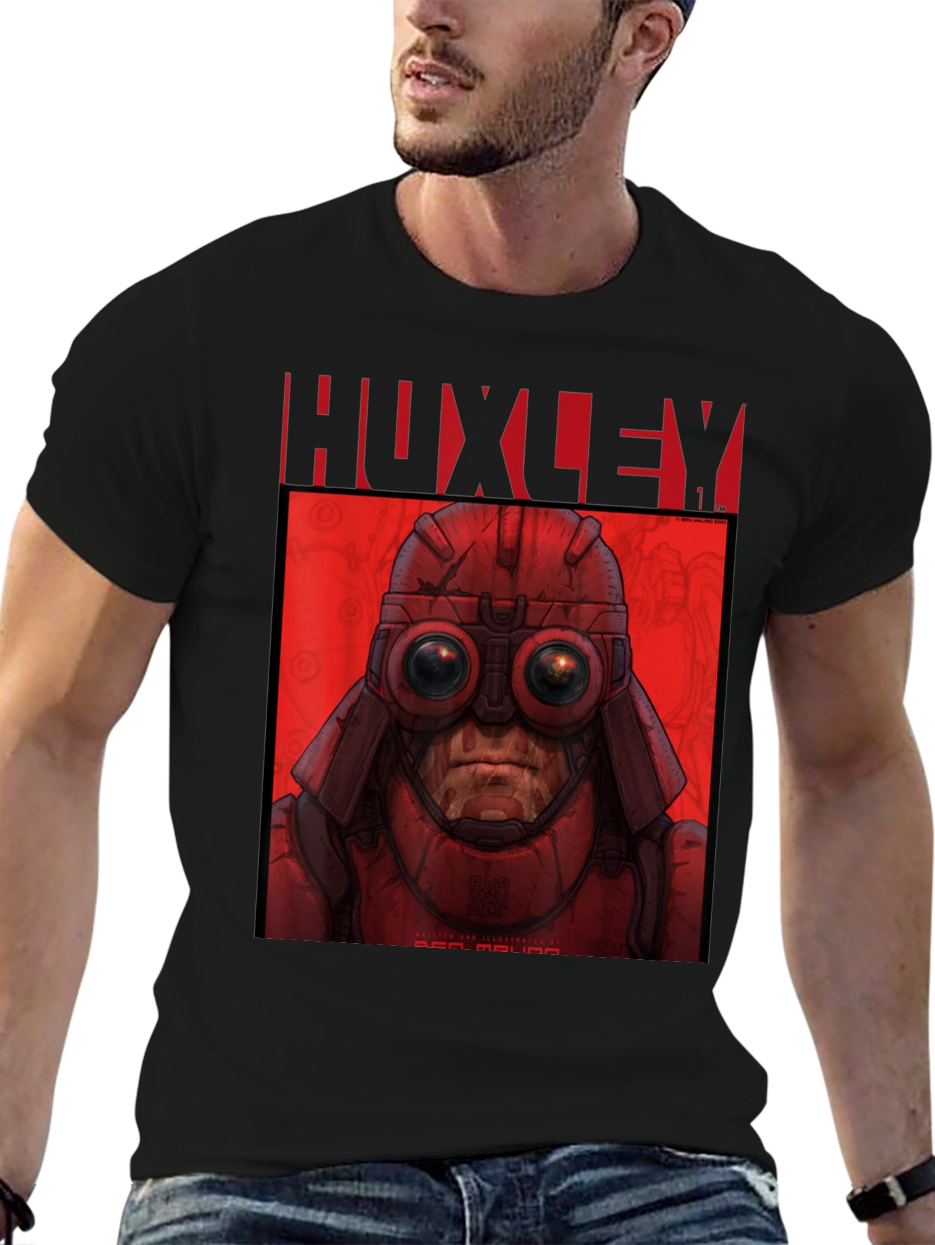 HUXLEY Red MAU MAU Graphic T-Shirt
