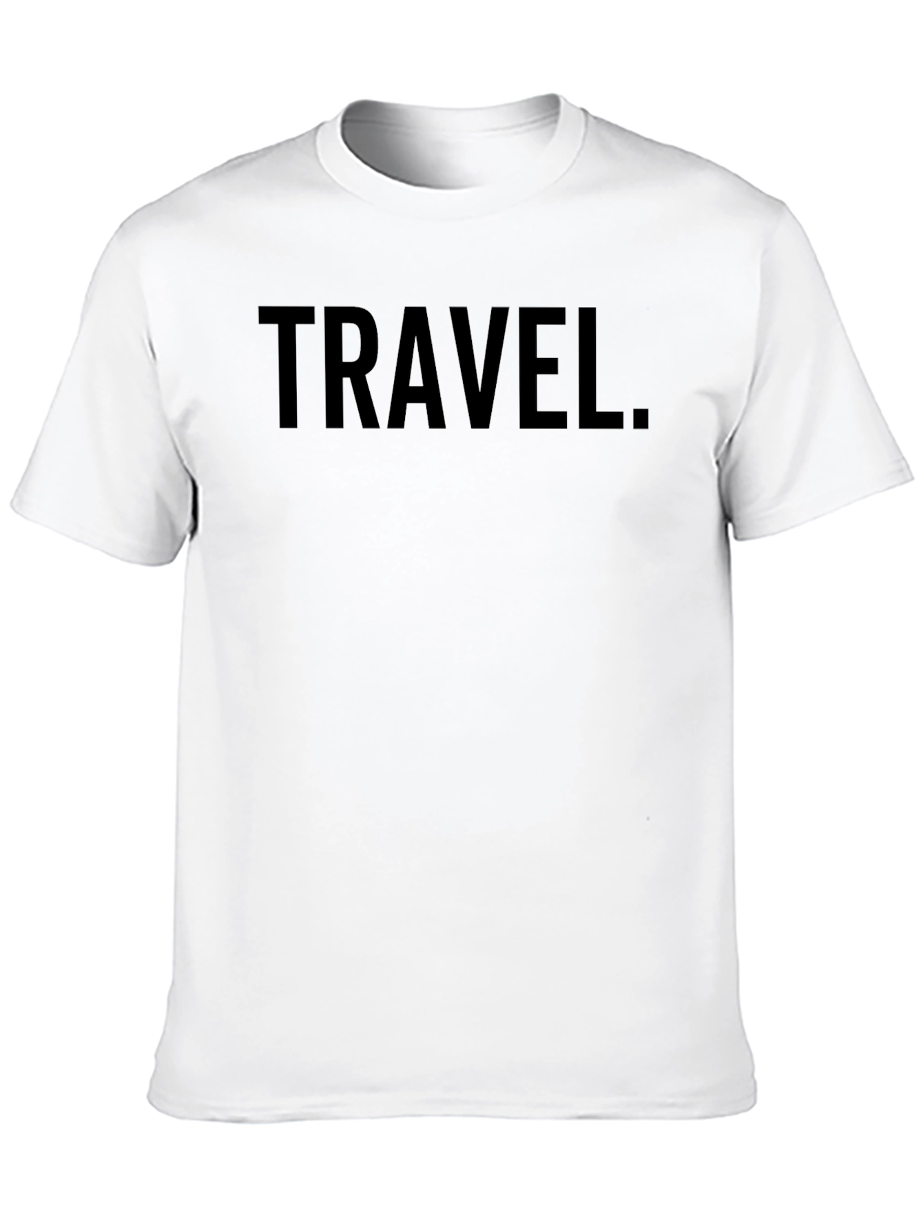 TRAVEL Black Graphic Tee