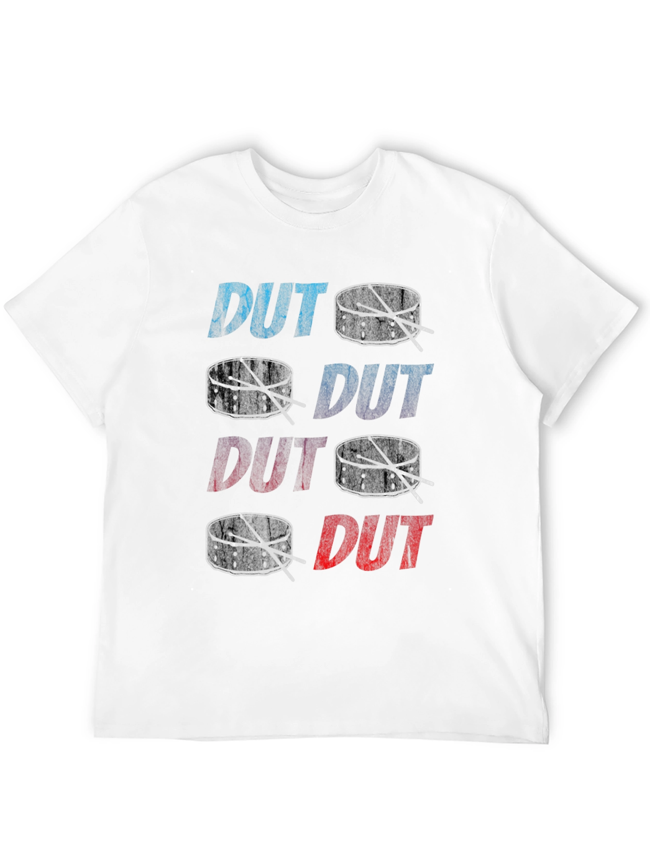 Drums T-Shirt DUT Graphic Print