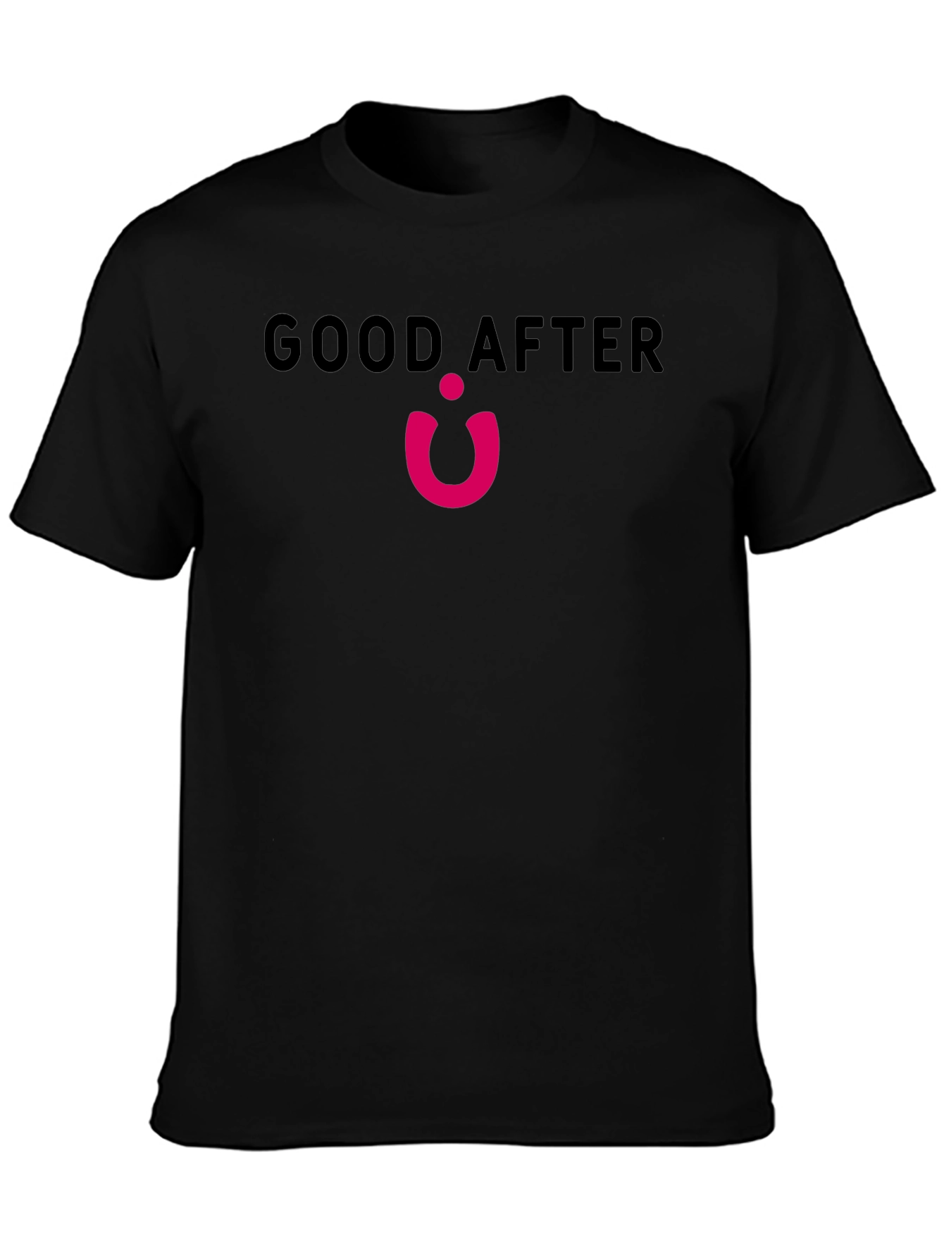 Good After Pink Logo Black T-Shirt