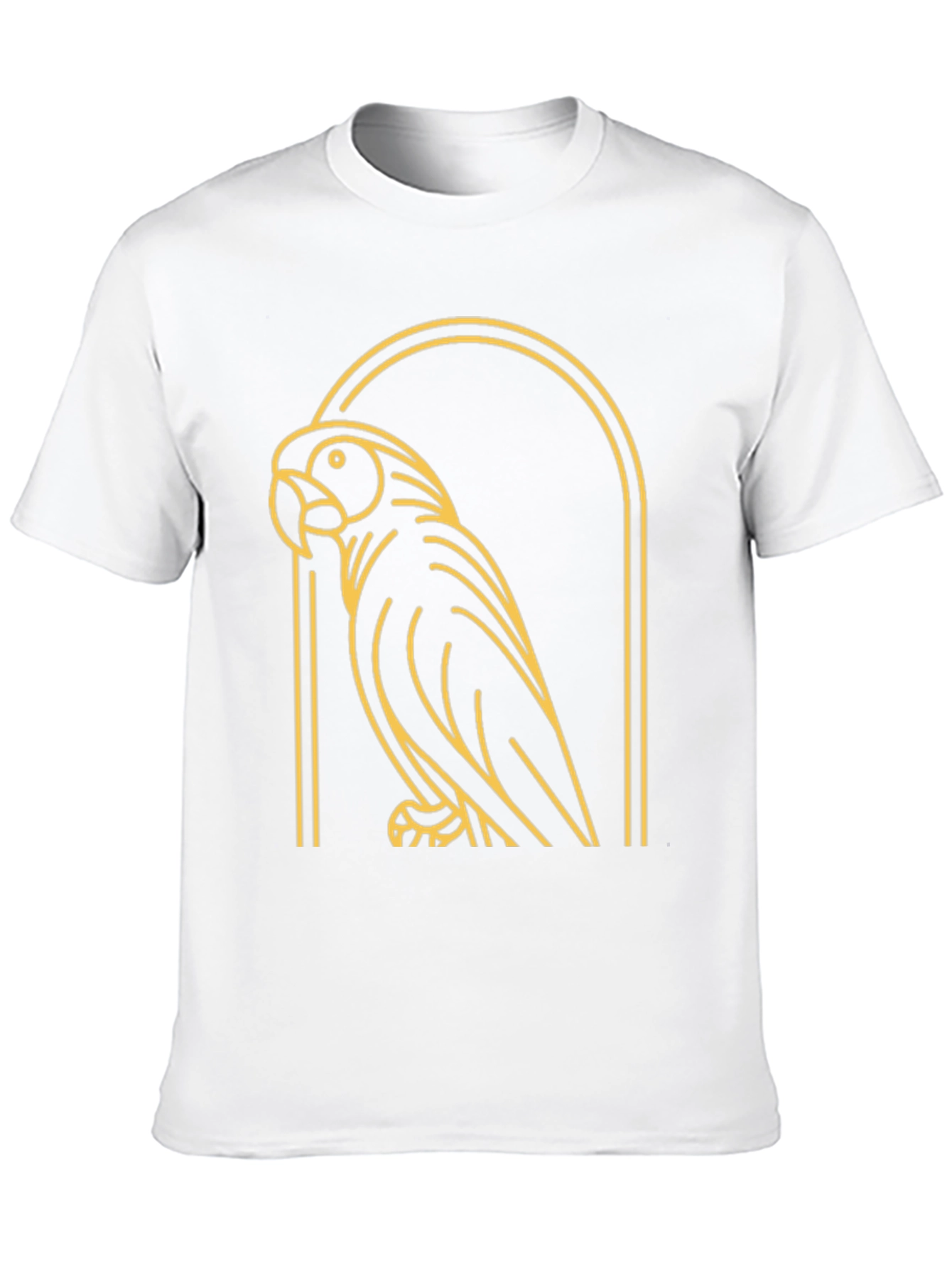 Parrot Graphic Tee - Modern Bird Design
