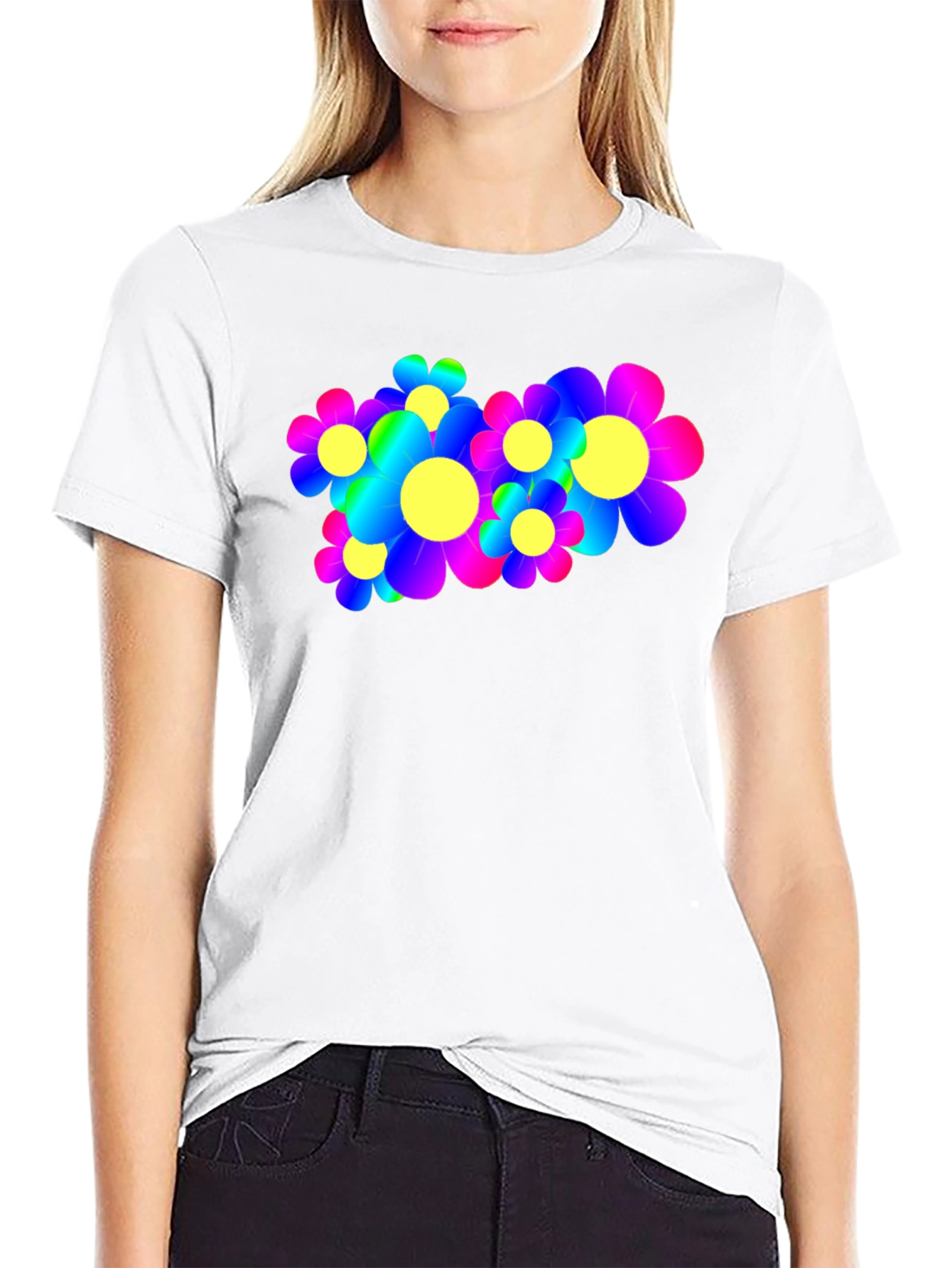 Psychedelic Flower Power Graphic Tee