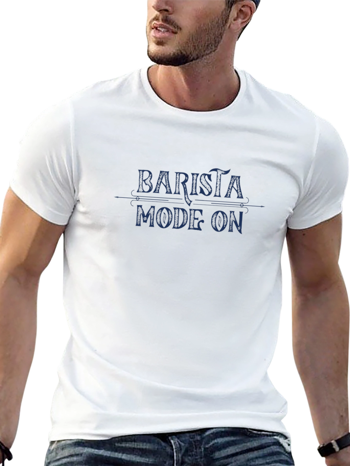 Barista Mode On Graphic T-Shirt - Black