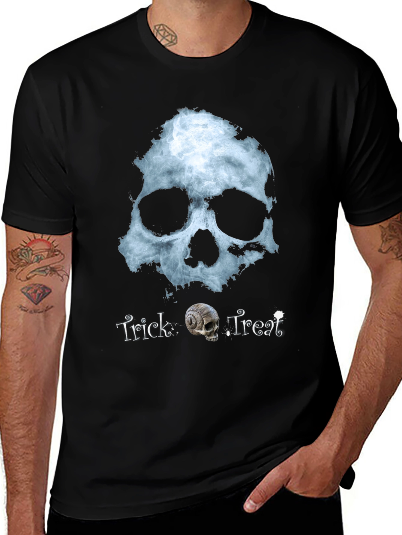 Skull Trick or Treat Graphic Tee