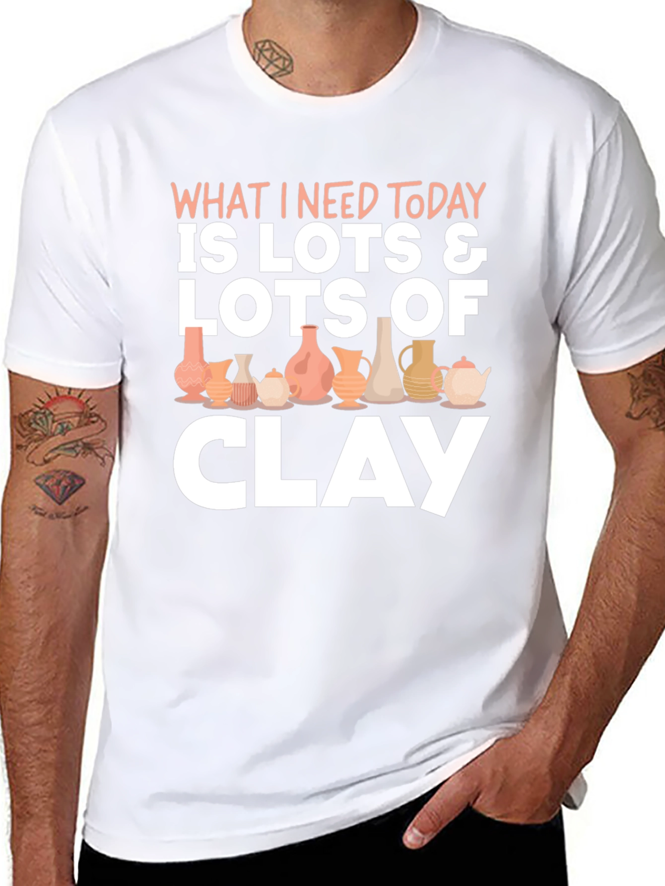 Pottery Lover T-Shirt: Lots of Clay Design