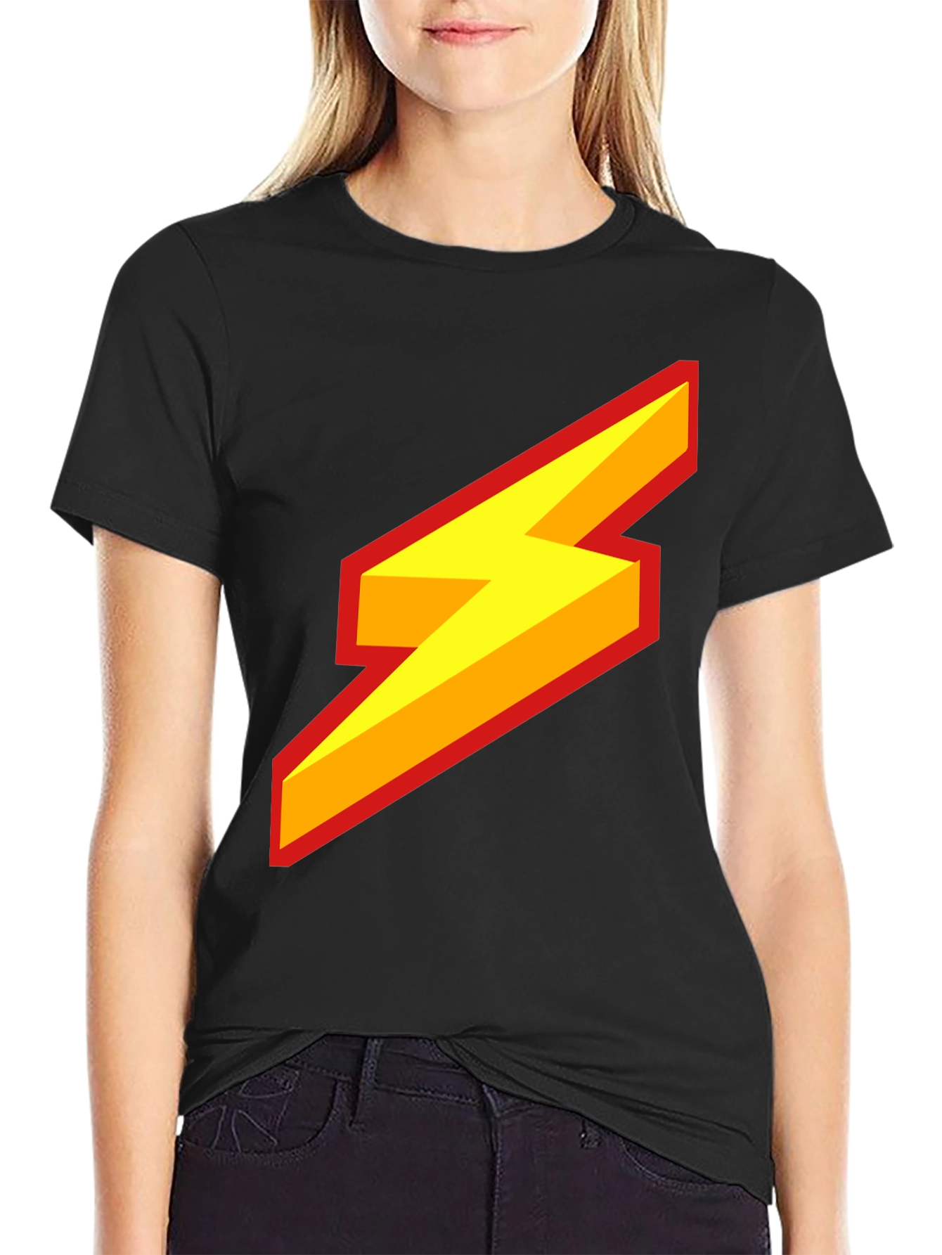 Lightning Bolt Graphic Tee - Bold Style