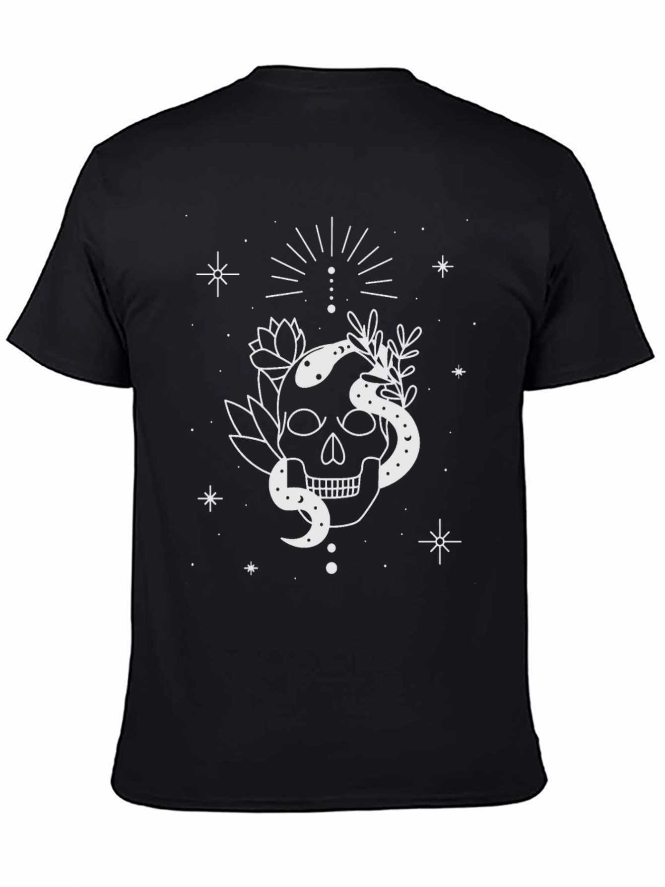 Skull & Snake Graphic Tee - Unique Design