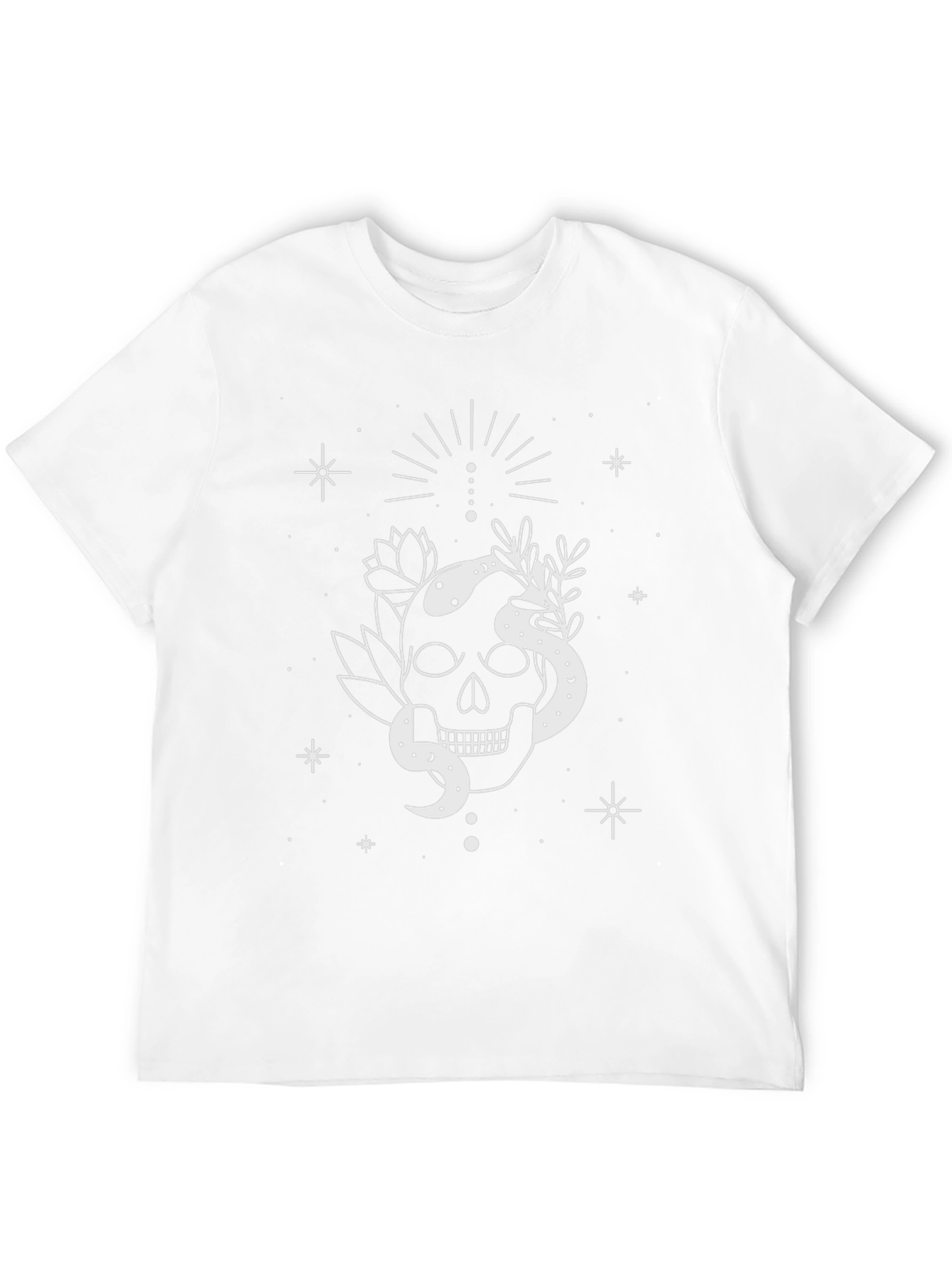 Skull & Snake Graphic Tee - Unique Design