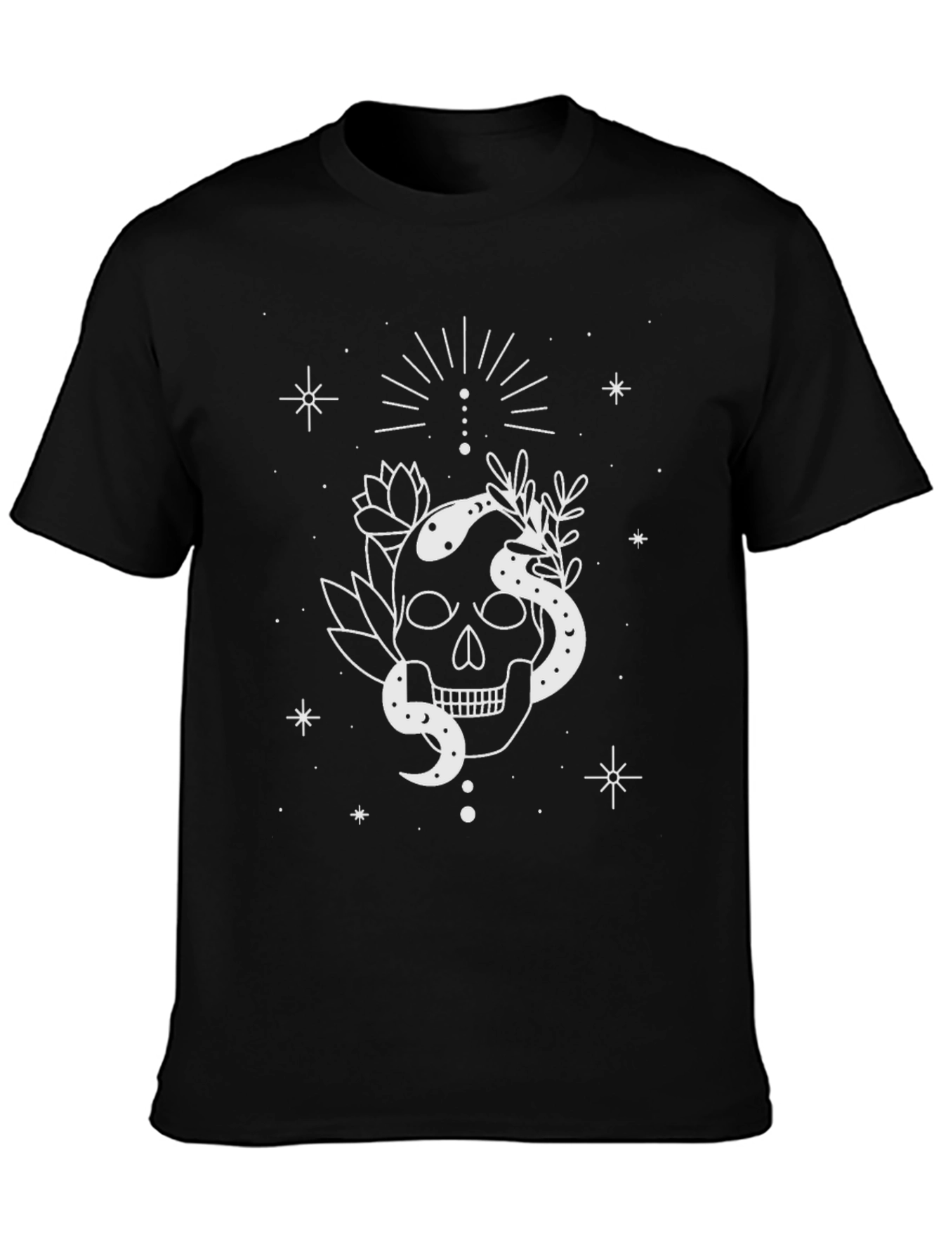 Skull & Snake Graphic Tee - Unique Design