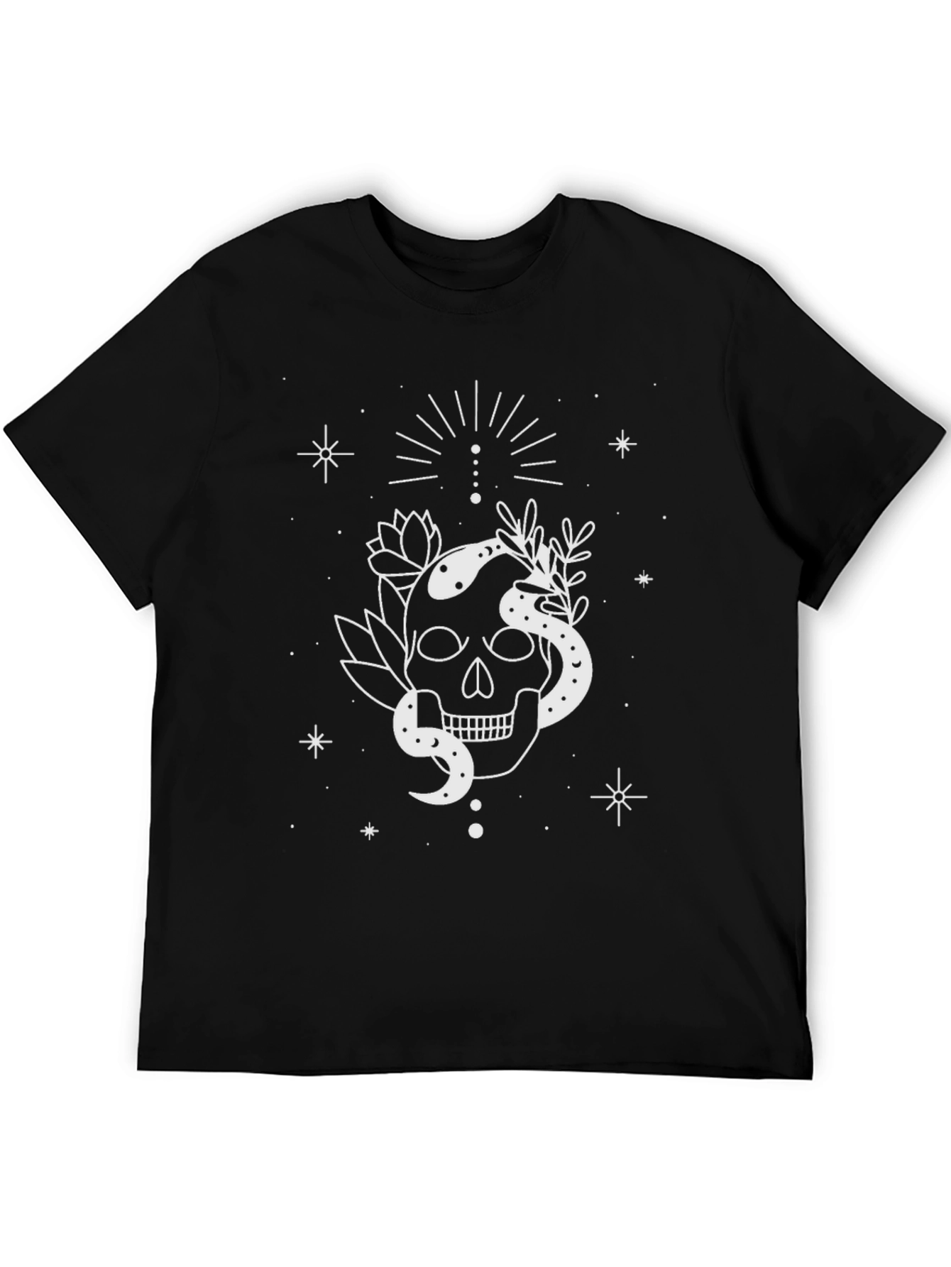 Skull & Snake Graphic Tee - Unique Design