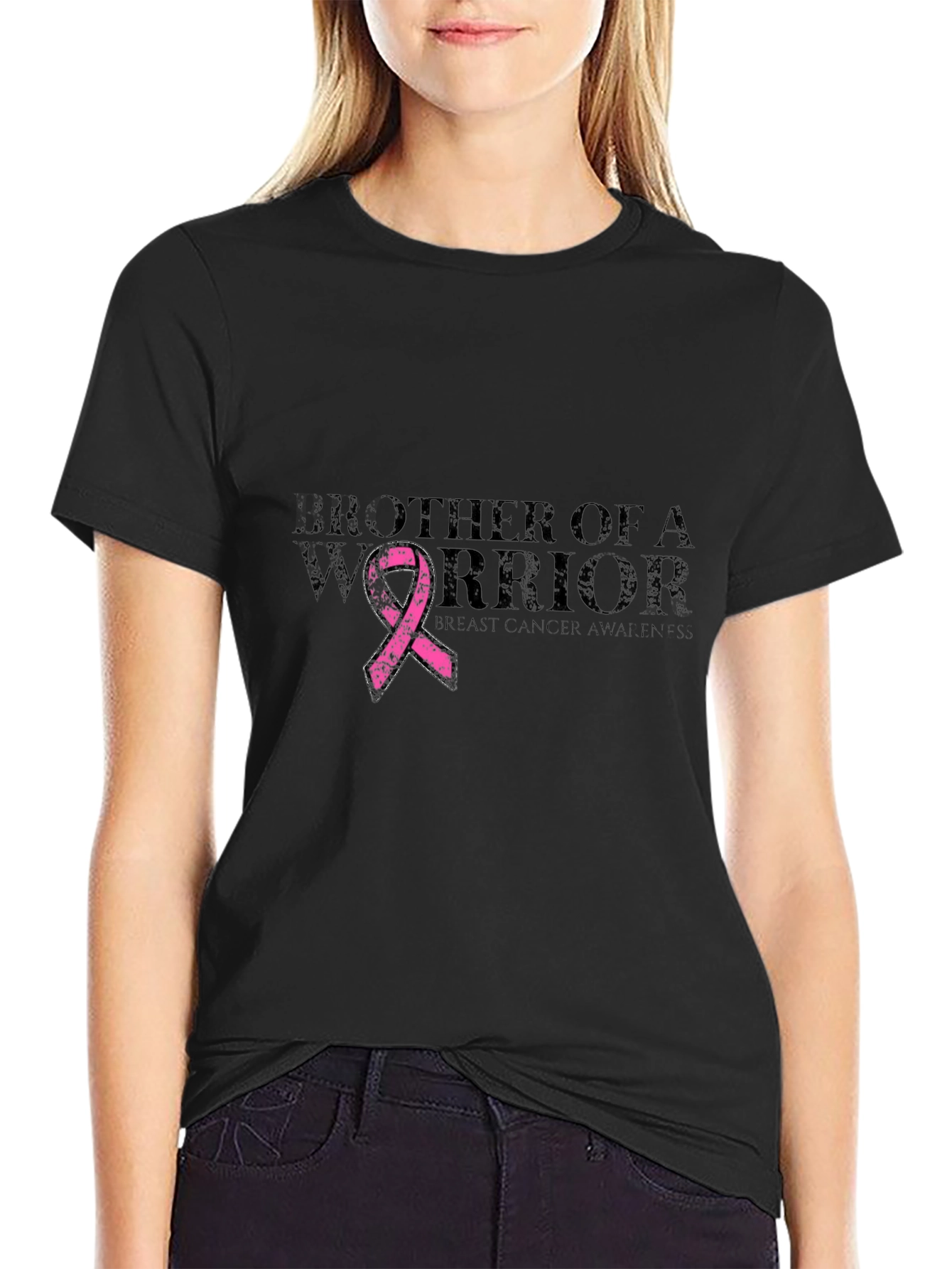 Brother of a Warrior Breast Cancer Awareness T-Shirt