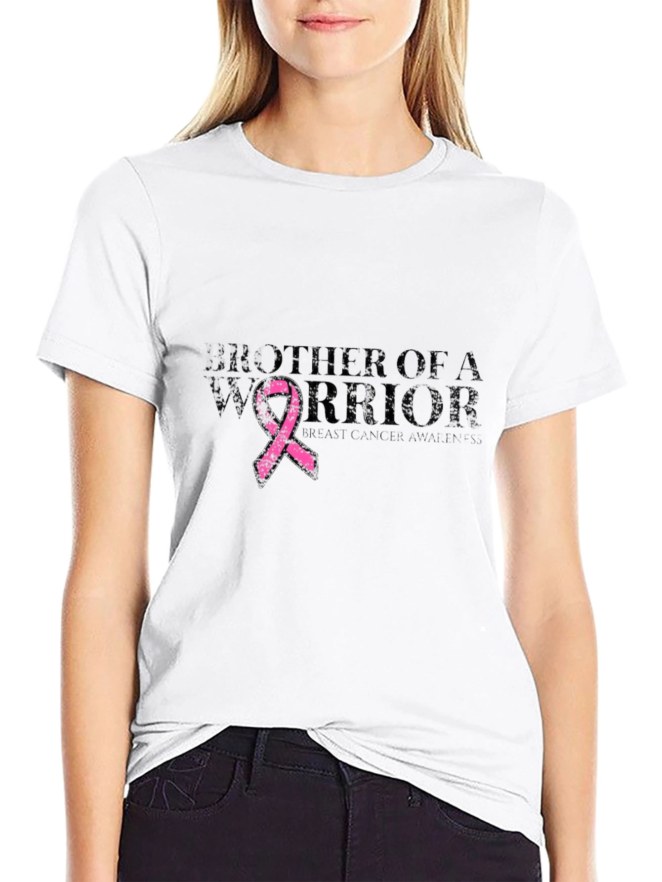 Brother of a Warrior Breast Cancer Awareness T-Shirt