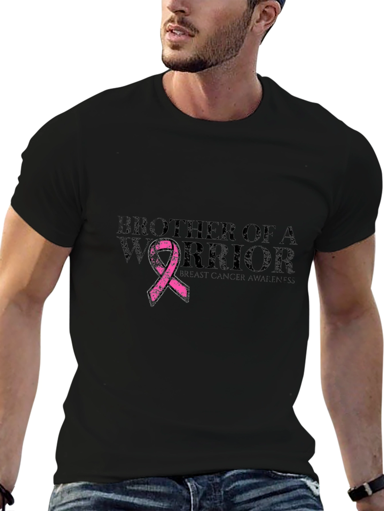 Brother of a Warrior Breast Cancer Awareness T-Shirt