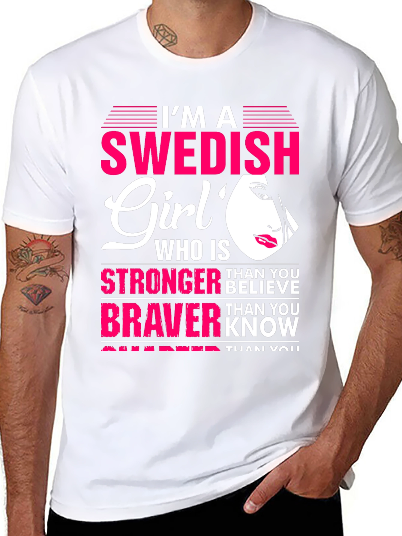 Swedish Girl Graphic Tee - Strong & Brave