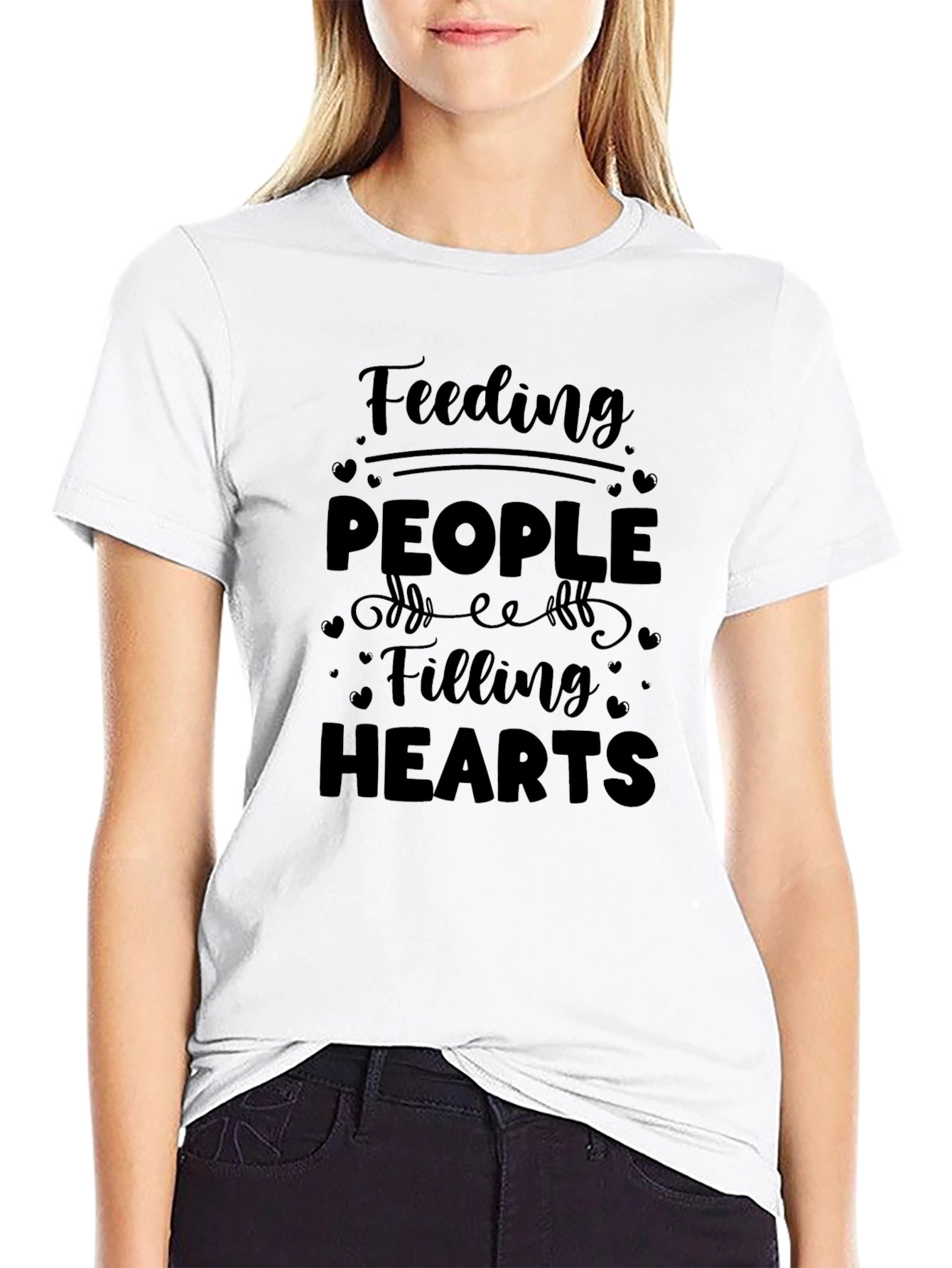 Feeding People Filling Hearts Graphic Tee