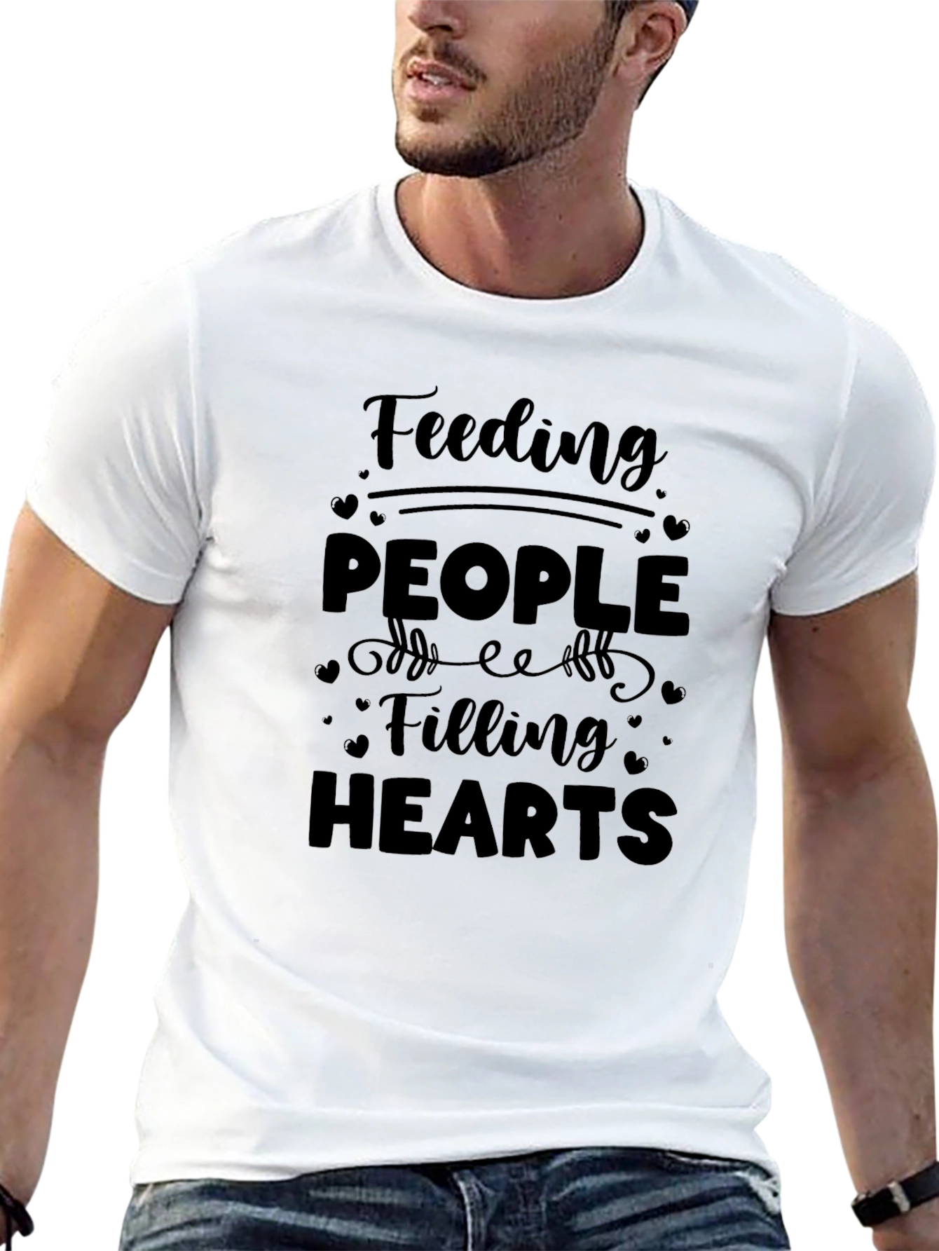 Feeding People Filling Hearts Graphic Tee