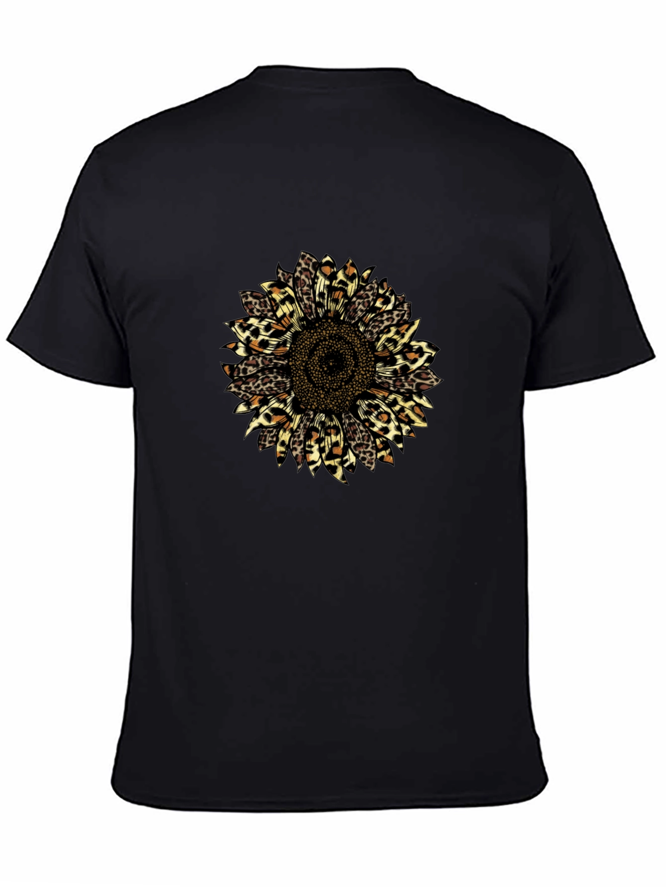 Leopard Sunflower Graphic T-Shirt