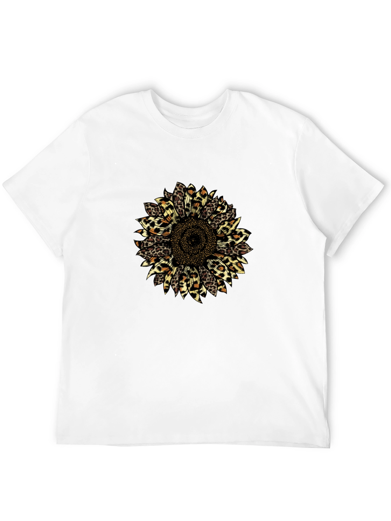 Leopard Sunflower Graphic T-Shirt