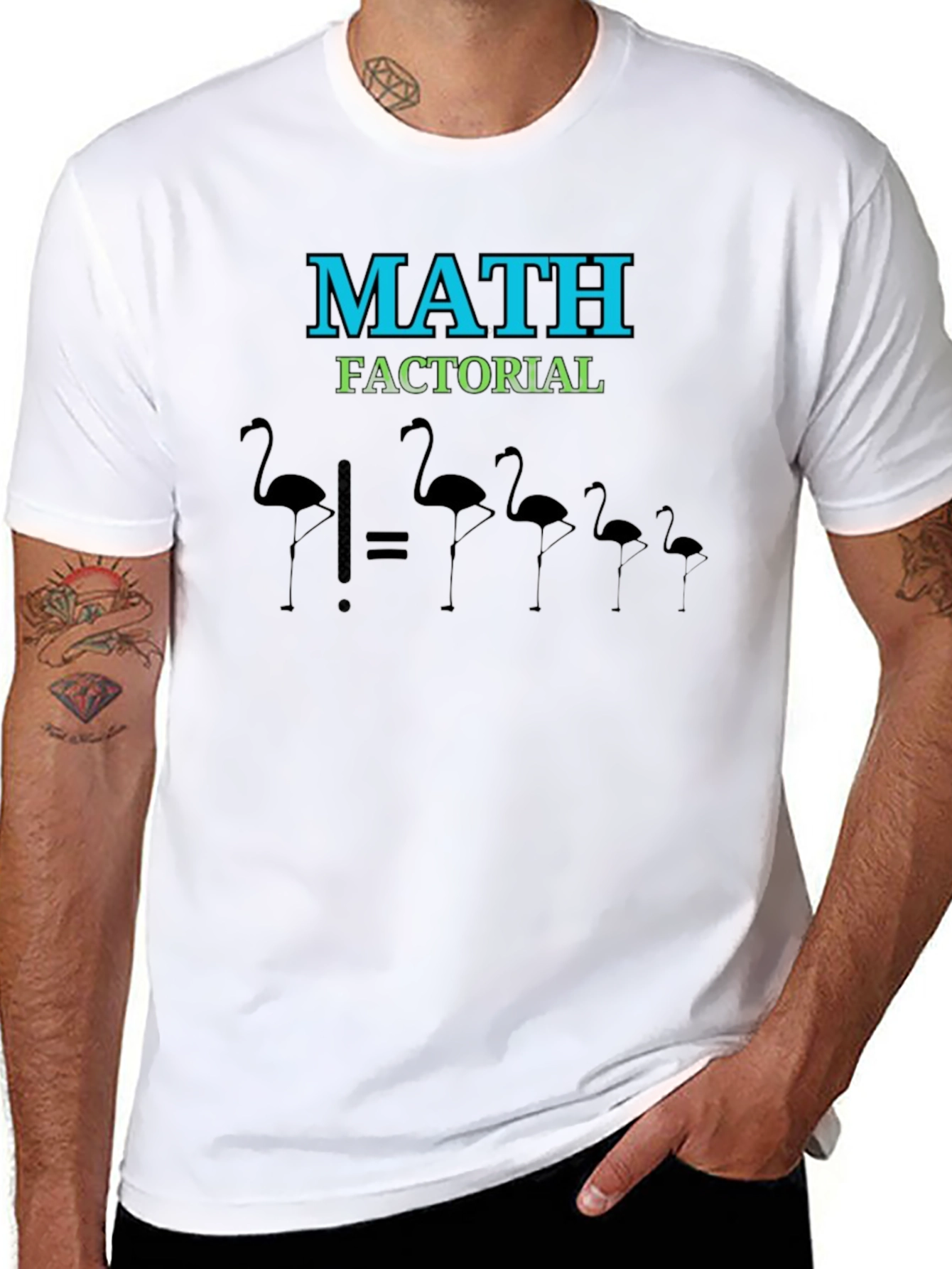 Math Factorial Flamingo T-Shirt