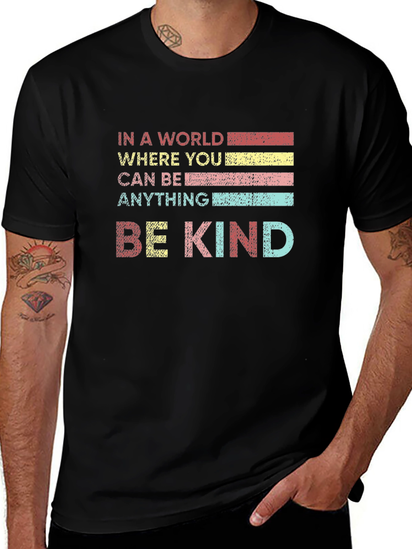 Be Kind Graphic Tee - Soft Cotton Blend T-Shirt