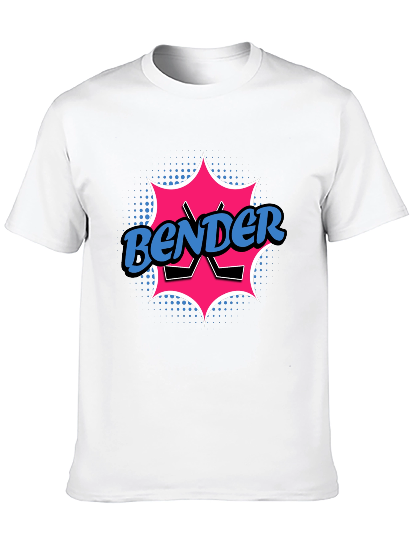 Bender Hockey T-Shirt - Cool Graphic Tee
