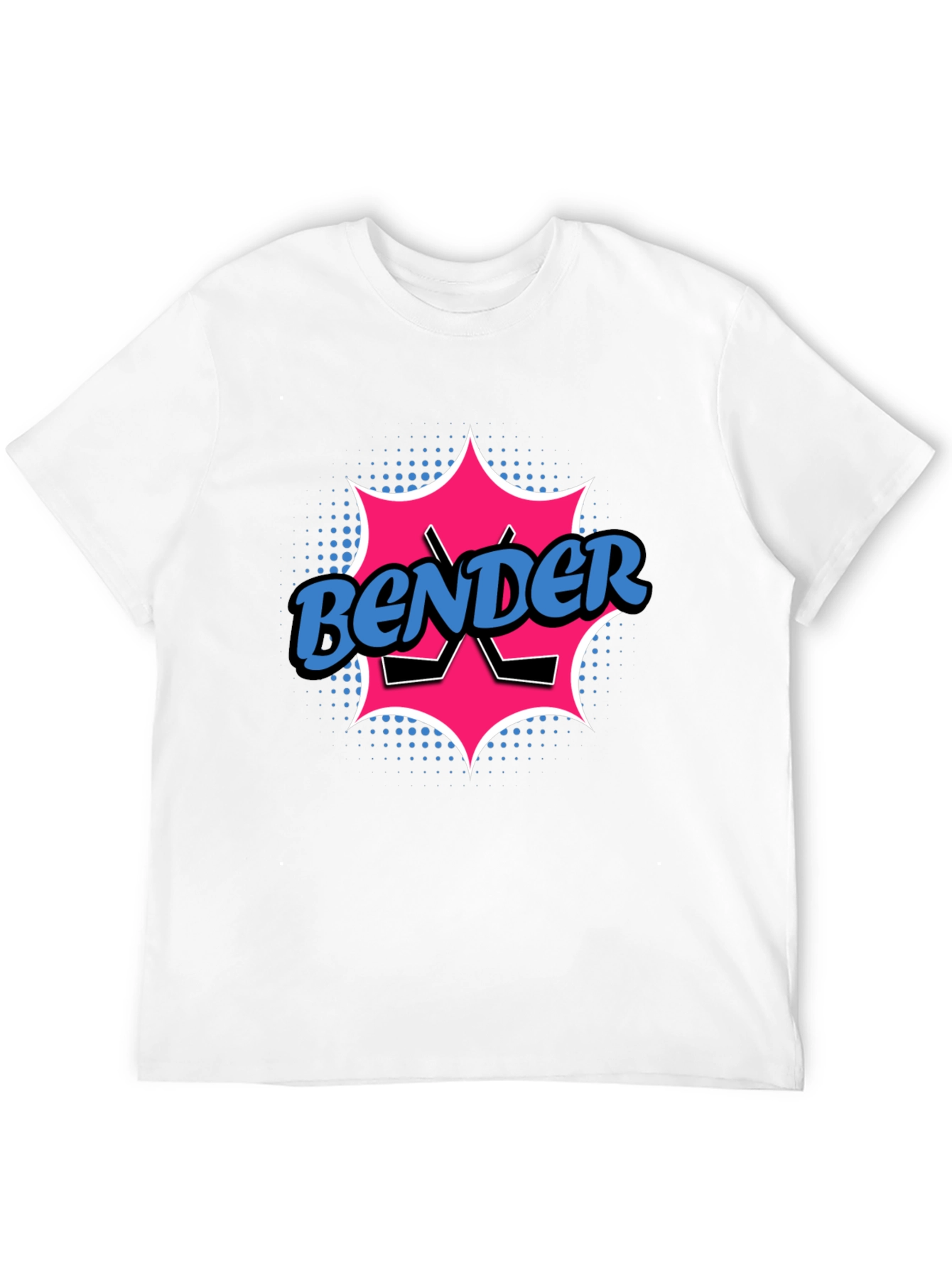 Bender Hockey T-Shirt - Cool Graphic Tee