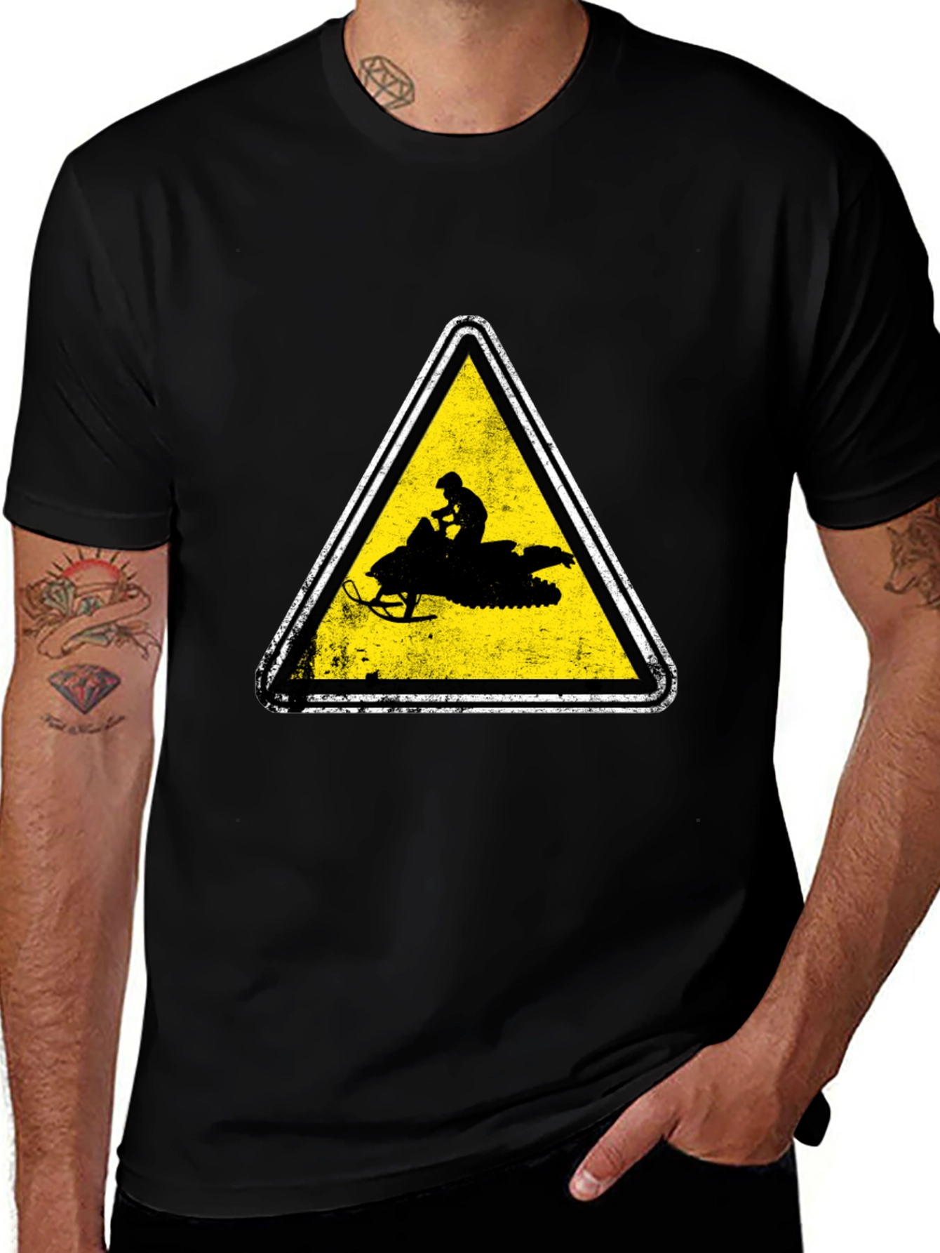 Snowmobile Warning T-Shirt