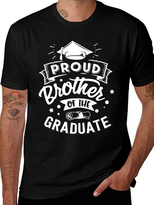 Proud Brother of the Graduate Black T-Shirt