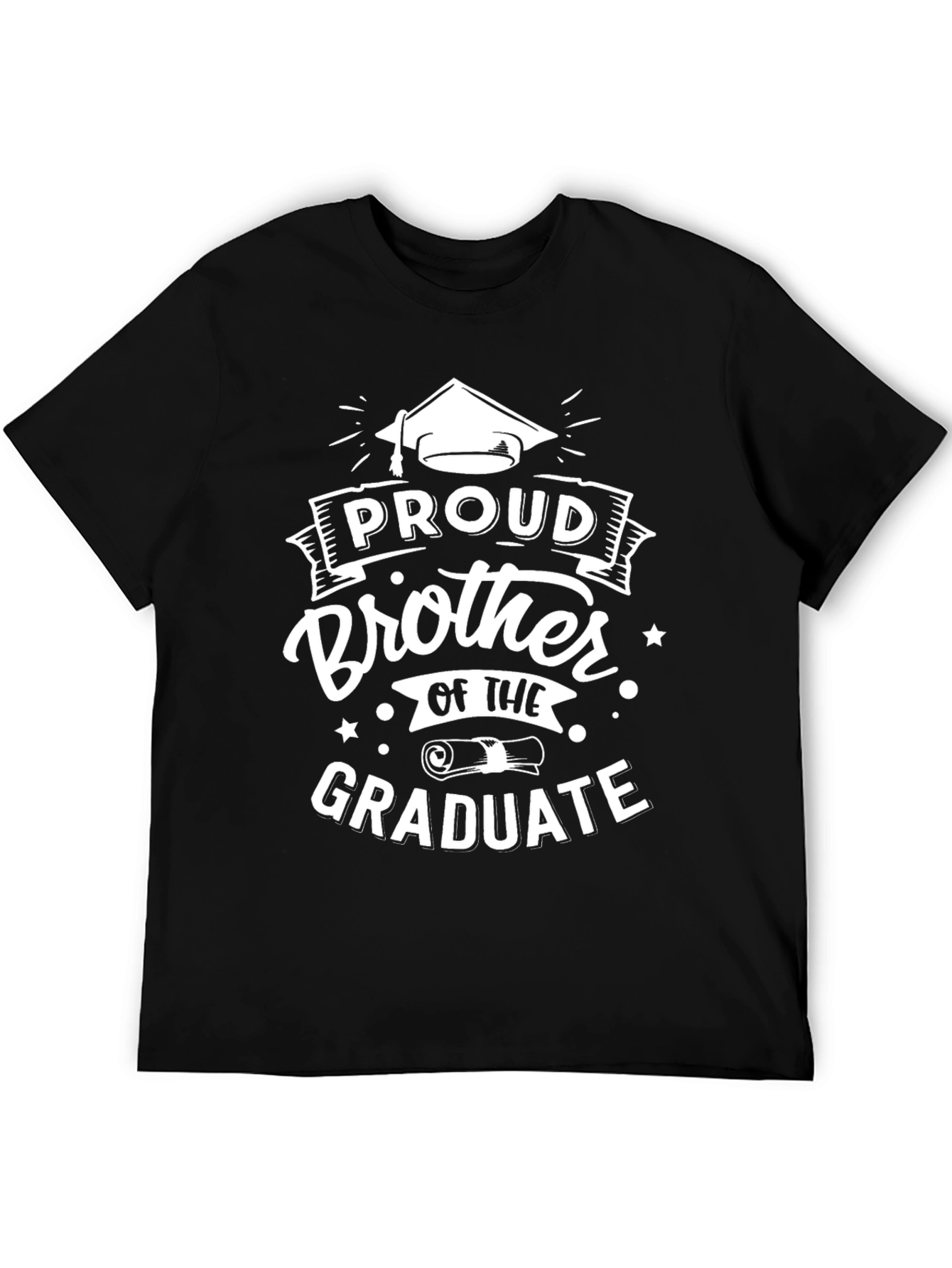Proud Brother of the Graduate Black T-Shirt