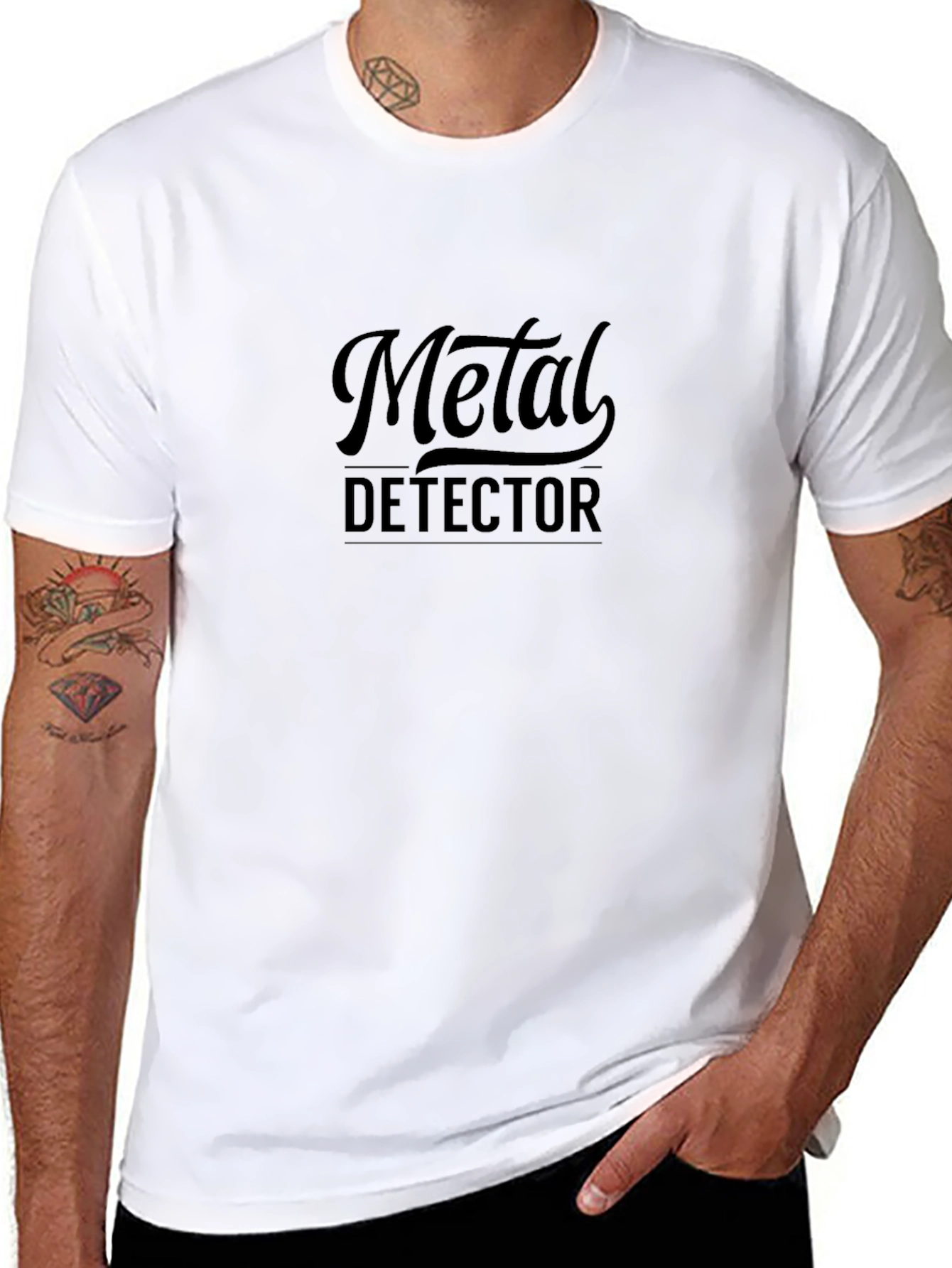 Metal Detector Black T-Shirt