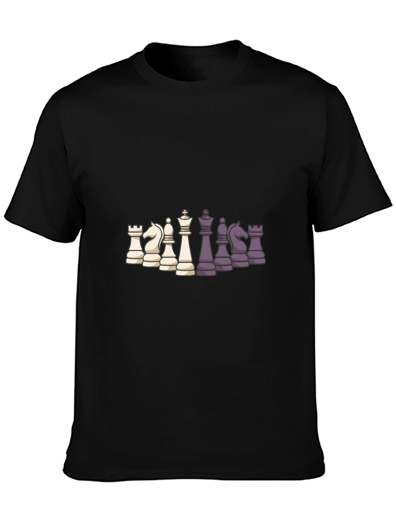 Chess Piece Graphic Print T-Shirt