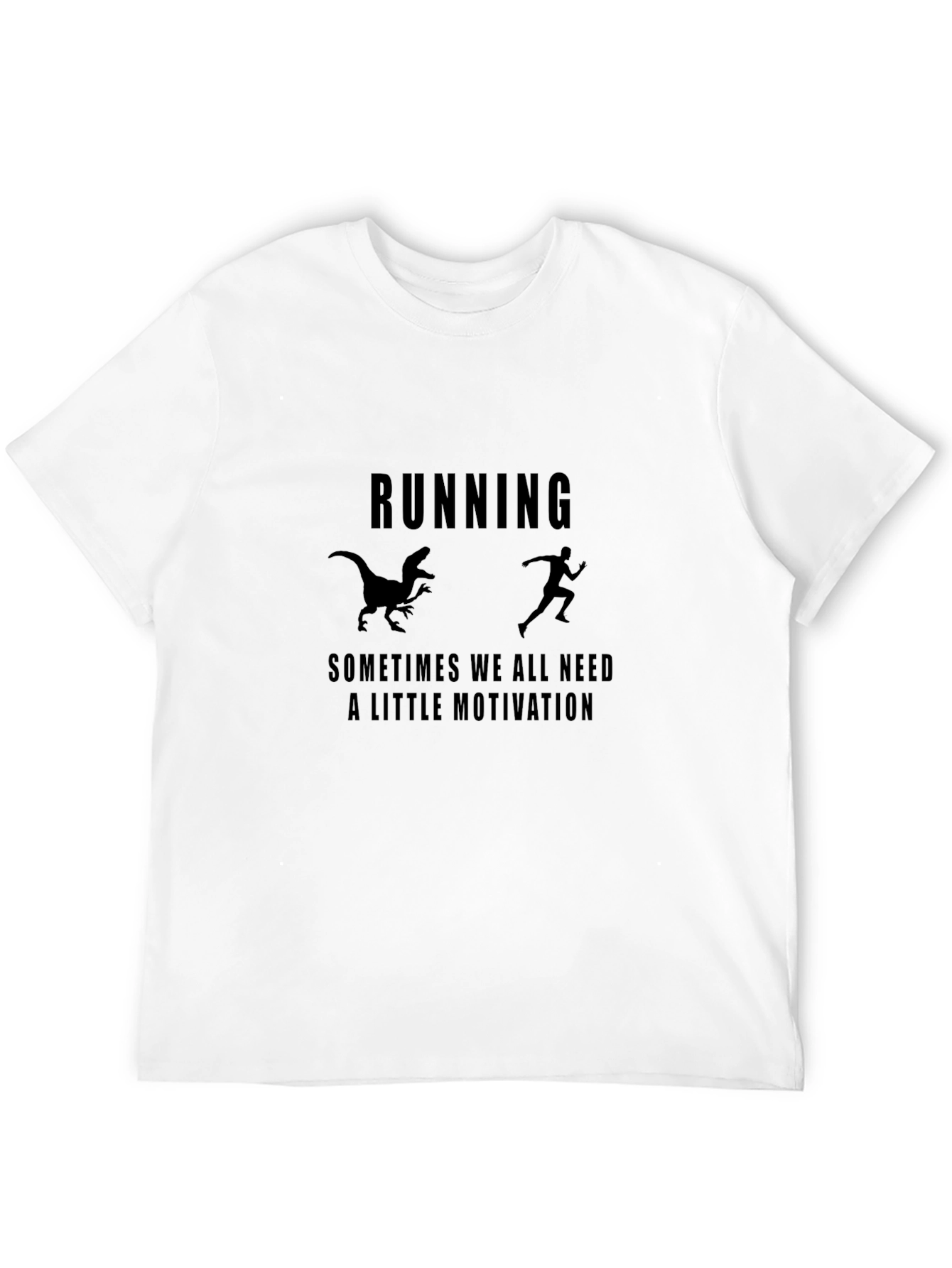Running Motivation T-Shirt - Raptor Chase Design
