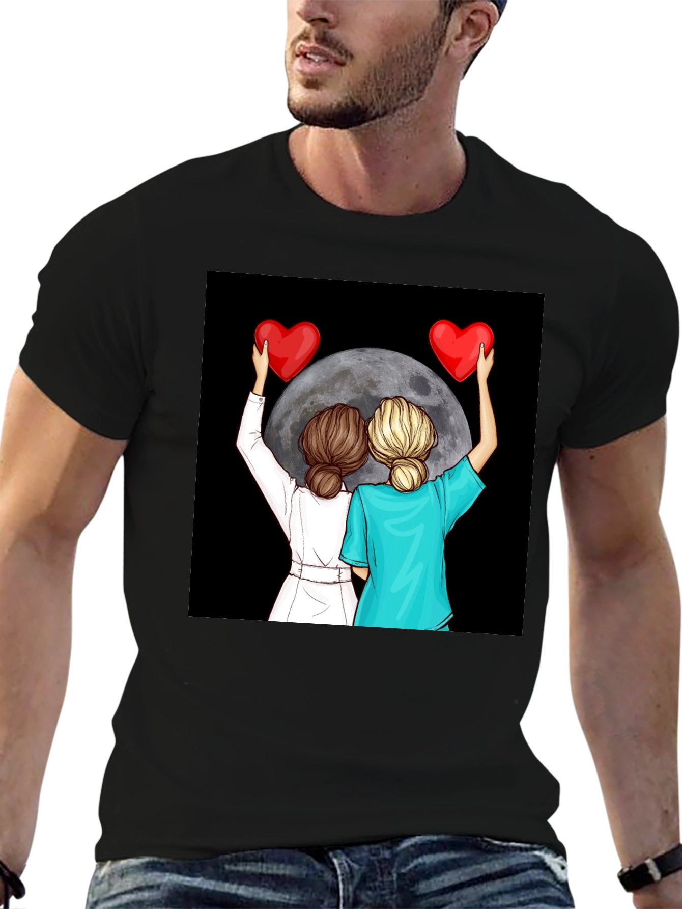 Nurse & Doctor Love Moon Tee