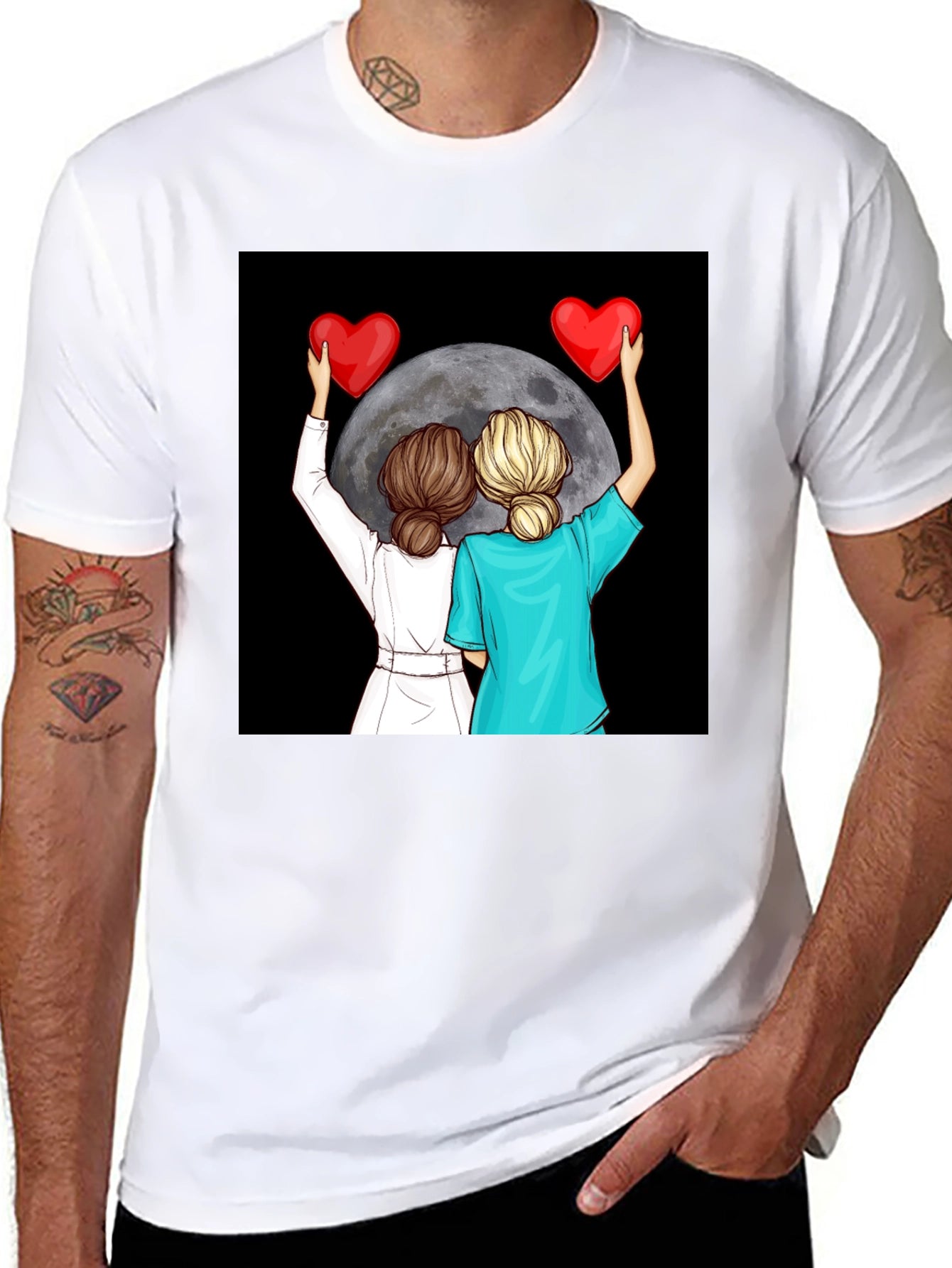 Nurse & Doctor Love Moon Tee