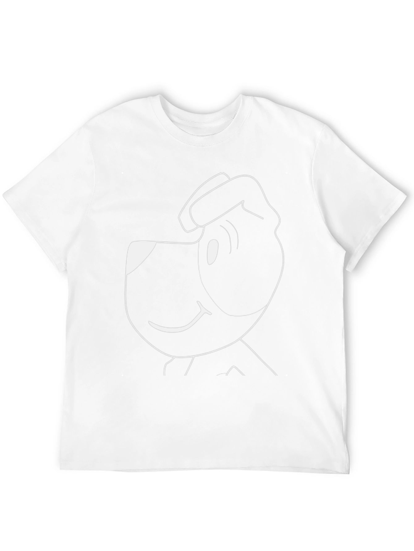 Cartoon Dog Black T-Shirt