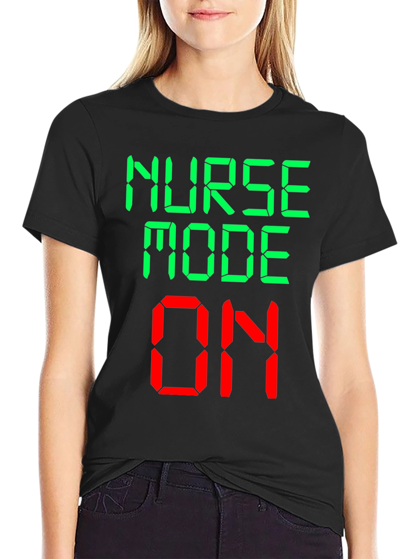 Nurse Mode On Novelty Graphic T-Shirt