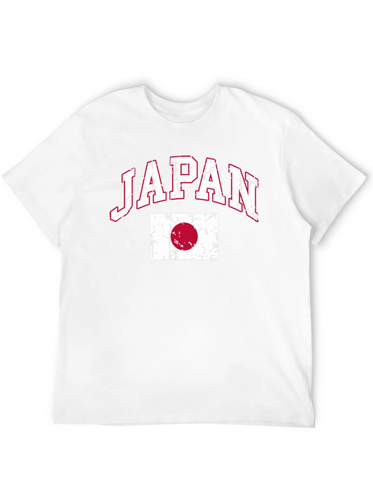 Japan Flag Graphic Black T-Shirt