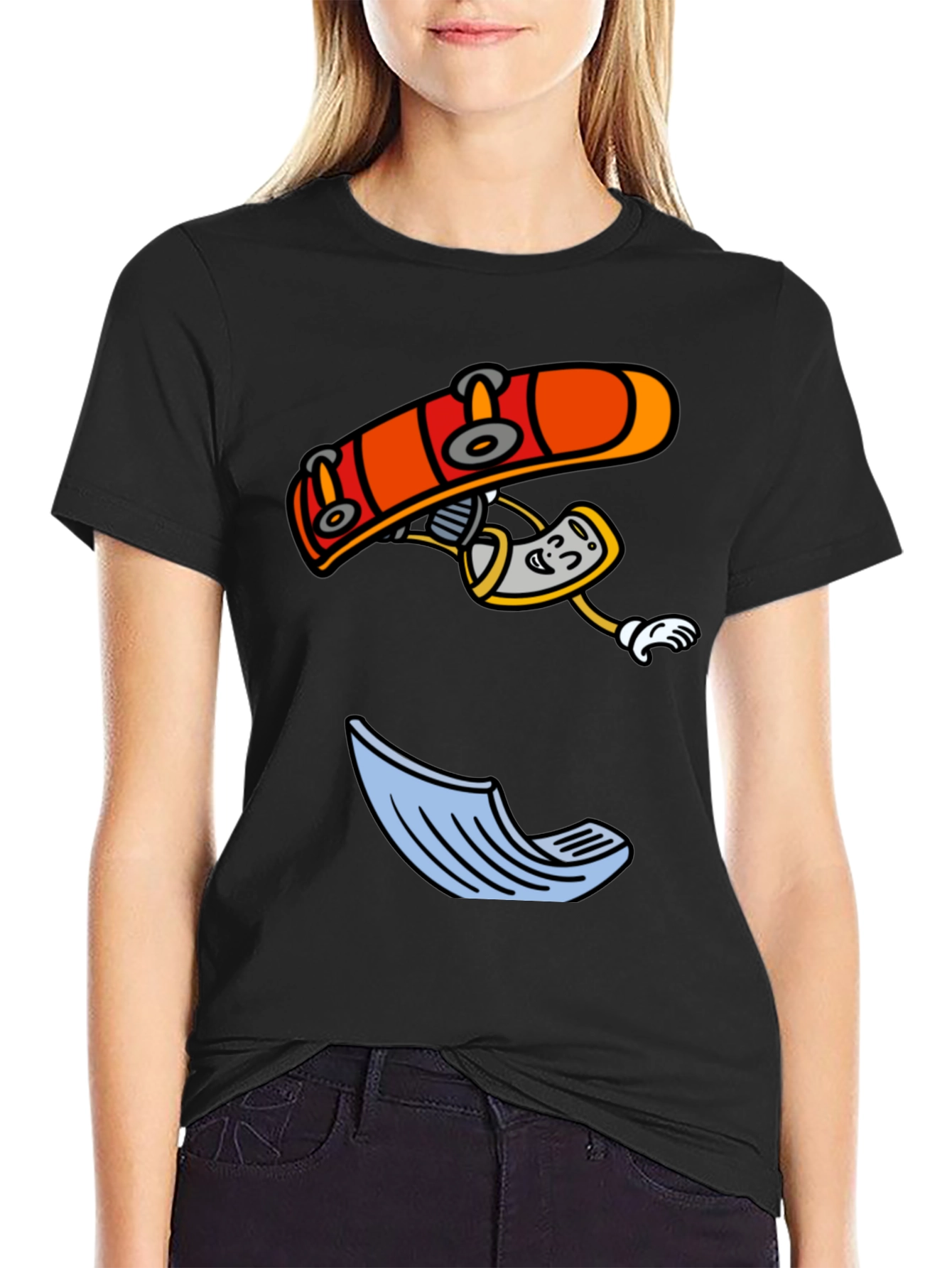 Skateboarding Cartoon T-Shirt