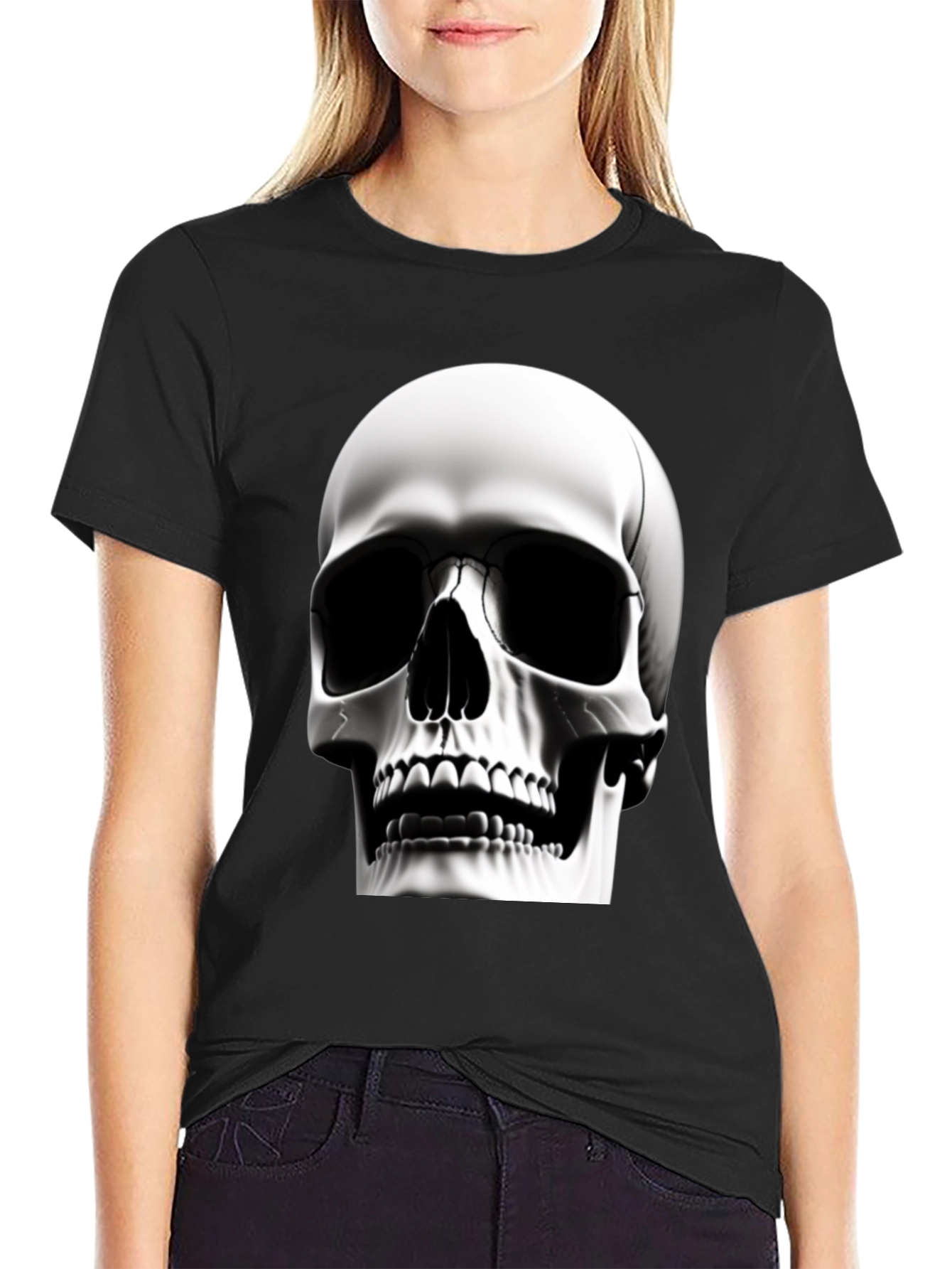 Skull Graphic Tee - Black T-Shirt for Men