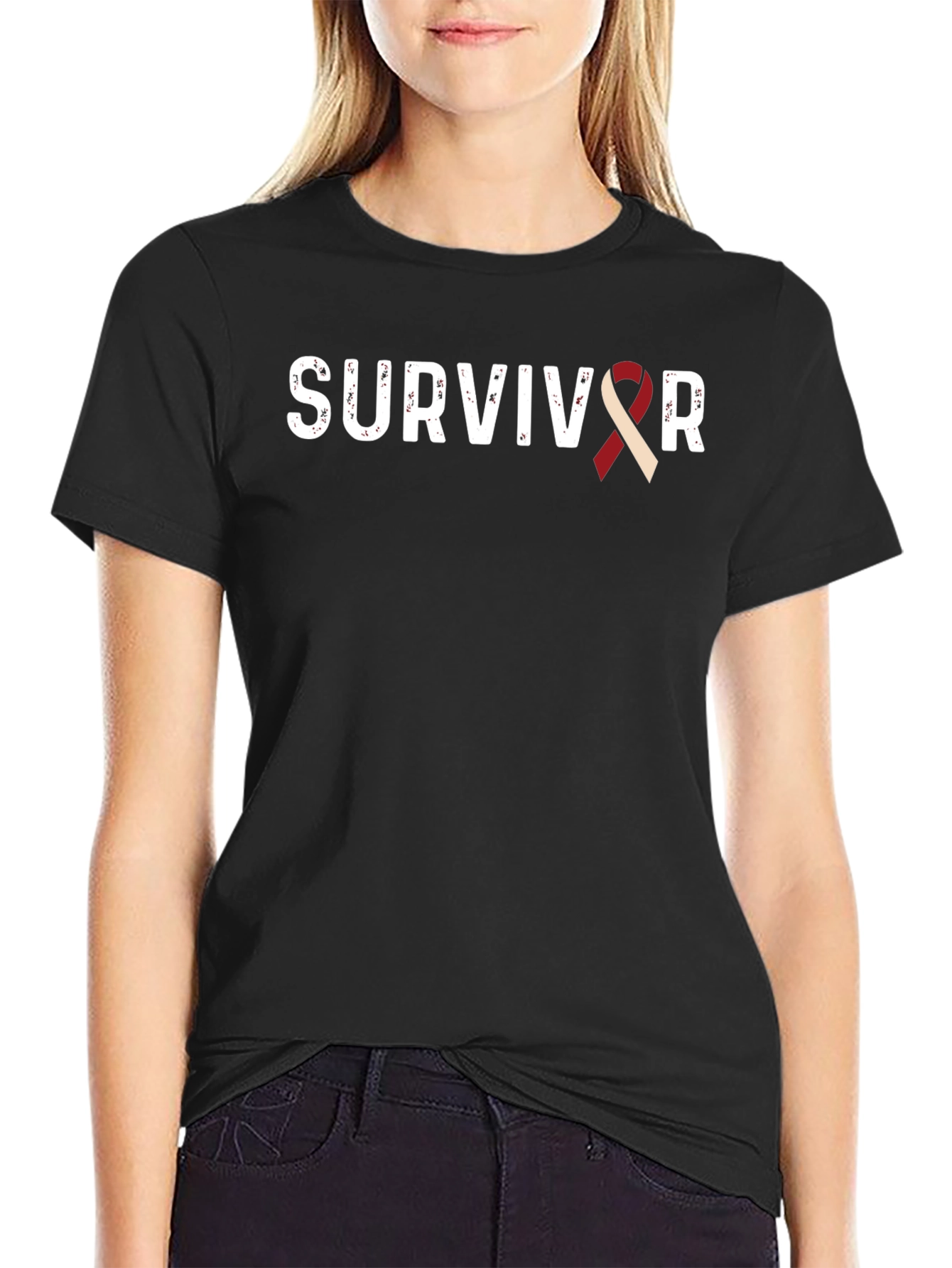 Survivor Ribbon Graphic T-Shirt