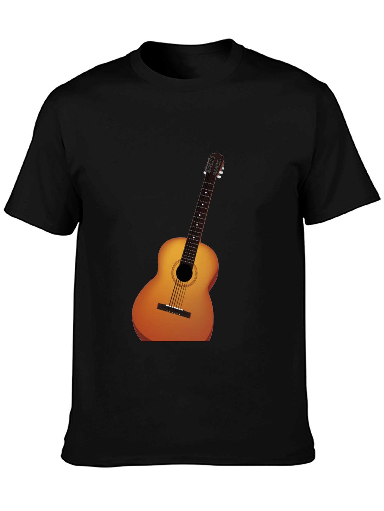 Acoustic Guitar Graphic Tee - Musician Style