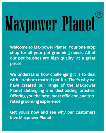 Maxpower Planet Dog Brush - Reduce Shedding by 95% - Premium Quality