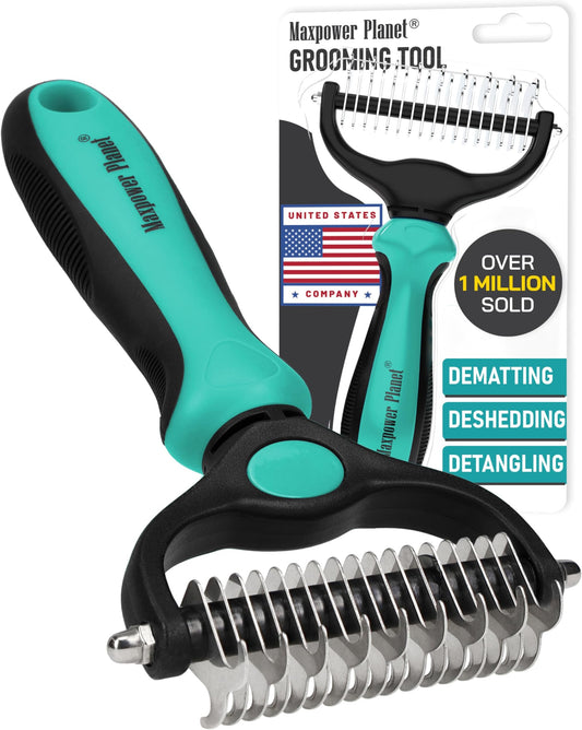 Maxpower Planet Hair Brush - Double Sided Shedding - Top Rated