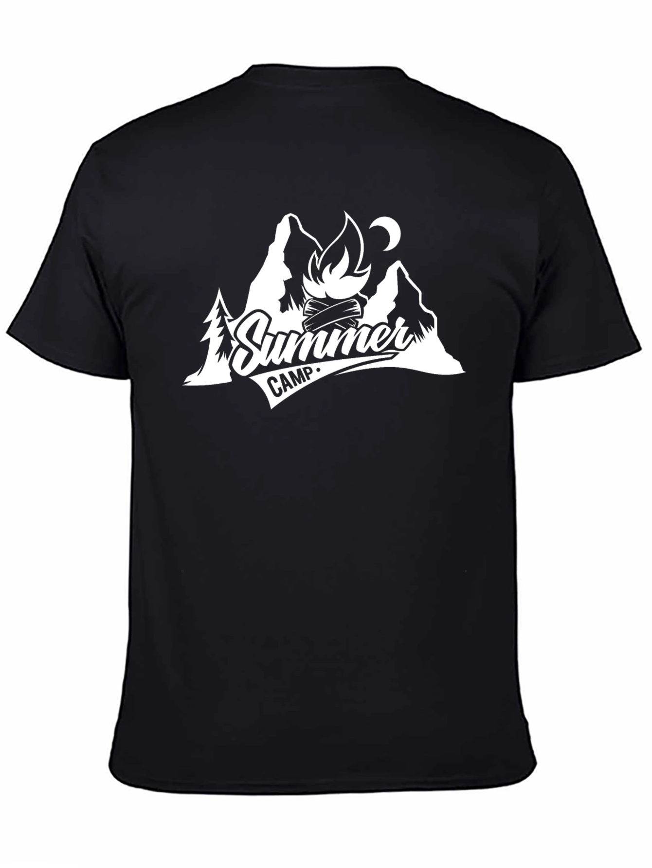 Summer Camp Graphic T-Shirt - Classic Black Tee