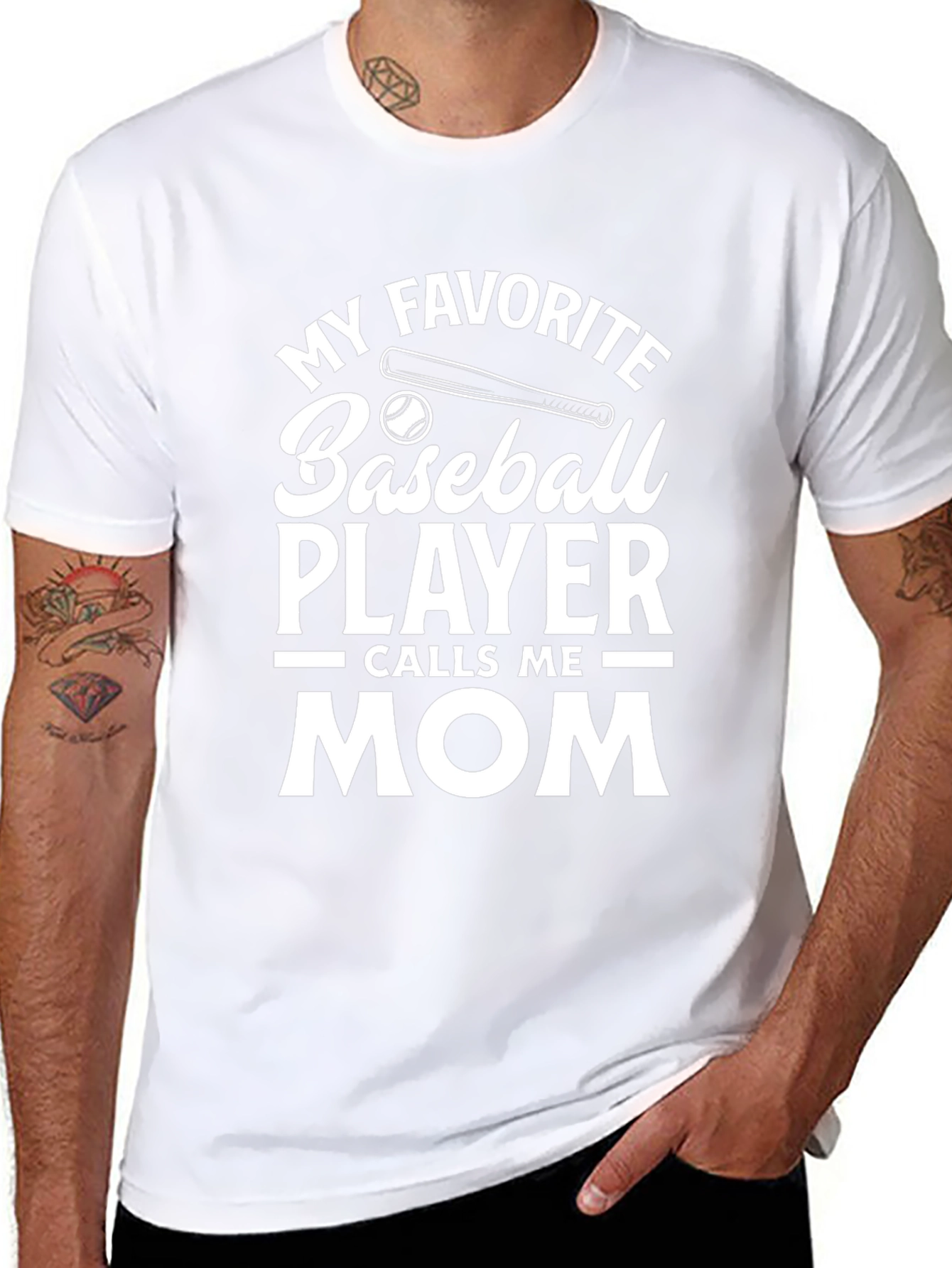 My Favorite Baseball Player Calls Me Mom T-Shirt