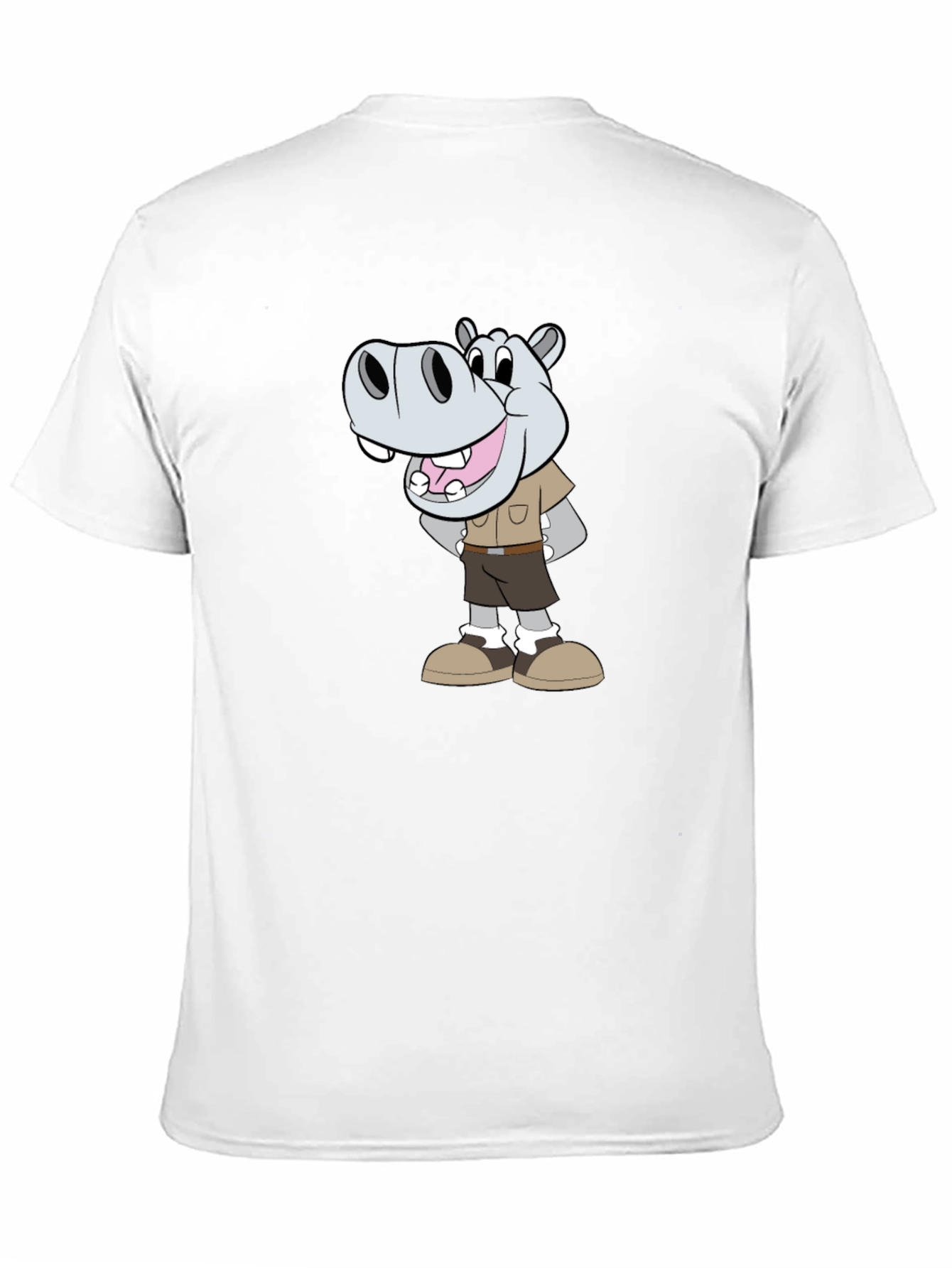 Hippo Cartoon Graphic Tee