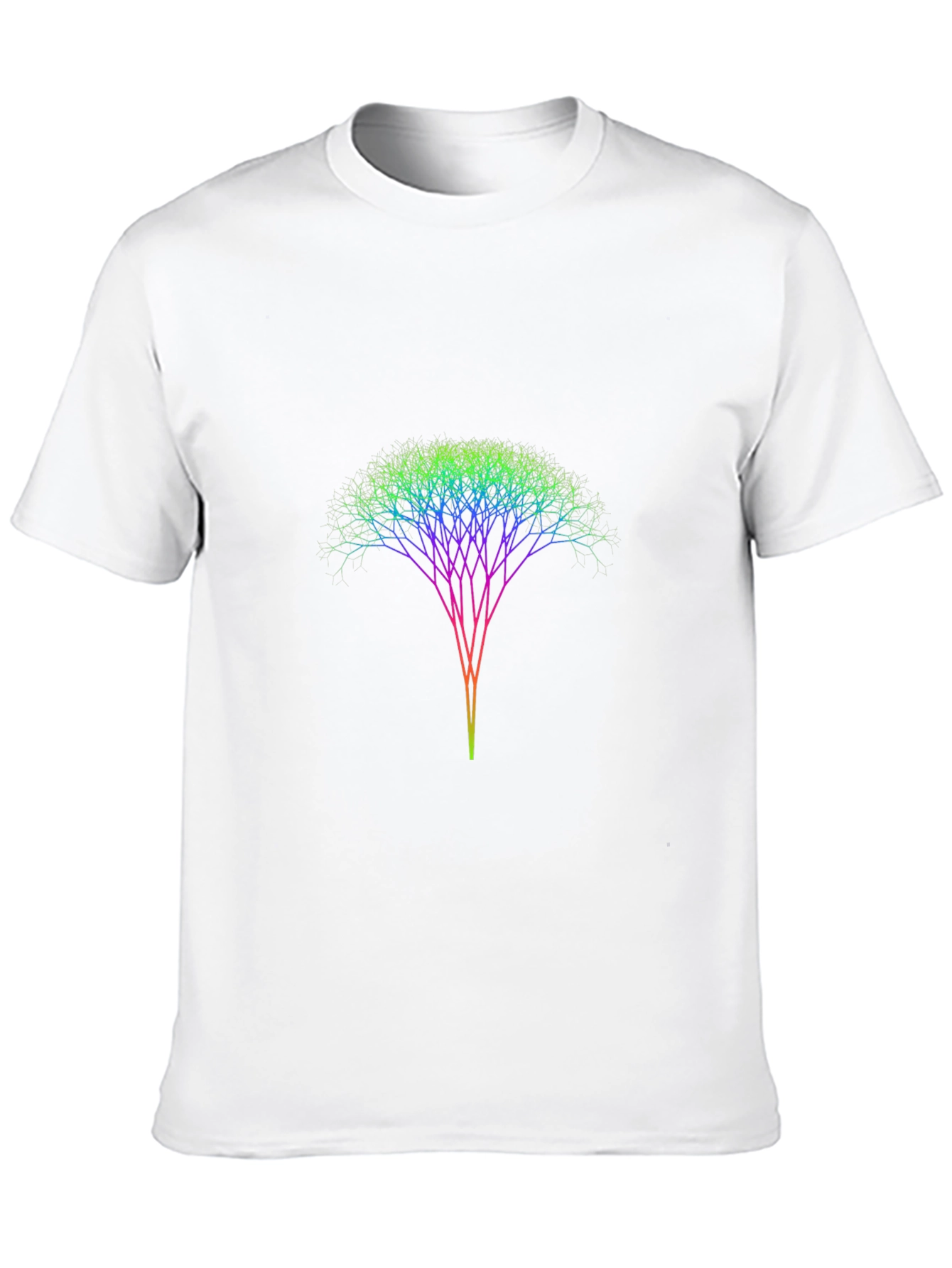 Rainbow Tree Branch Graphic Black T-Shirt